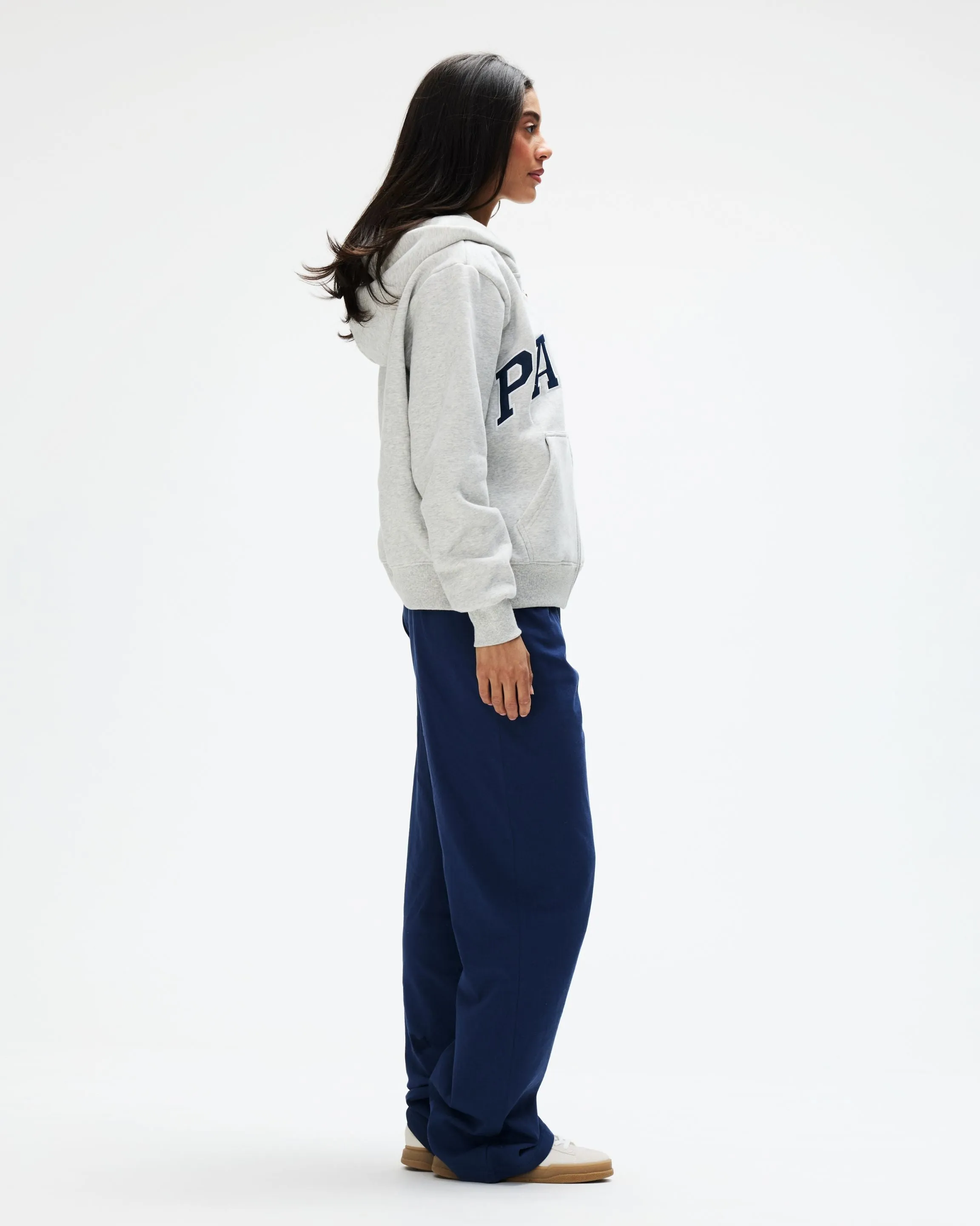 OG Varsity Zip Up Hoodie - Classic Grey + Denim sold by Parke Official product image thumbnail 3