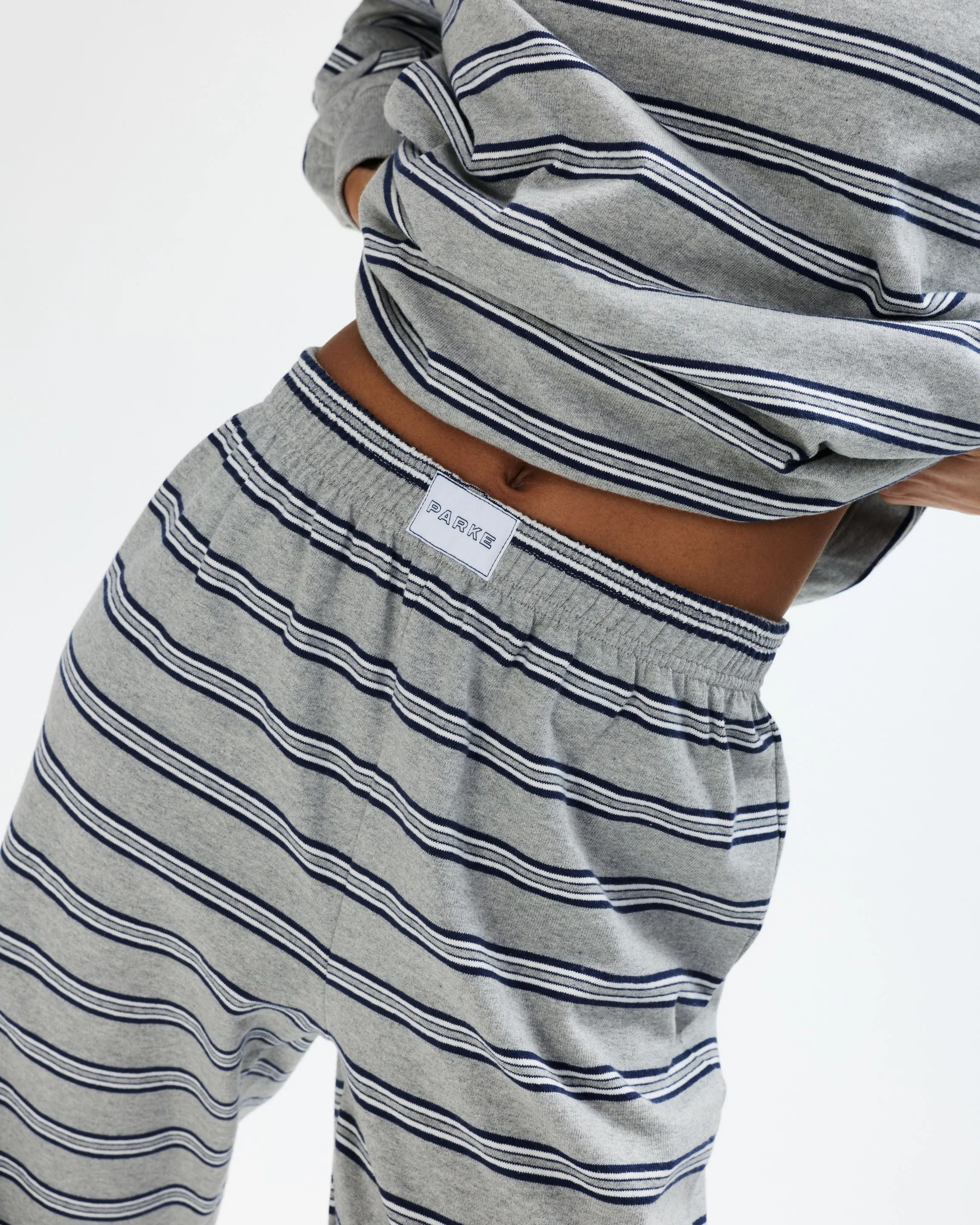 Striped Cotton Boxer Pants - Core Stripe sold by Parke Official product image thumbnail 5