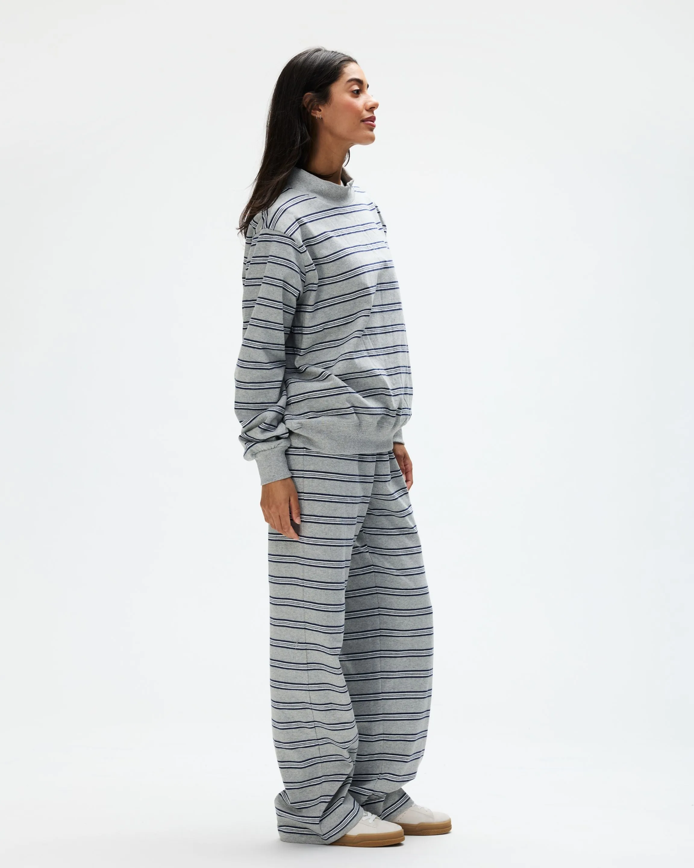 Striped Mockneck Pullover - Core Stripe sold by Parke Official product image thumbnail 3