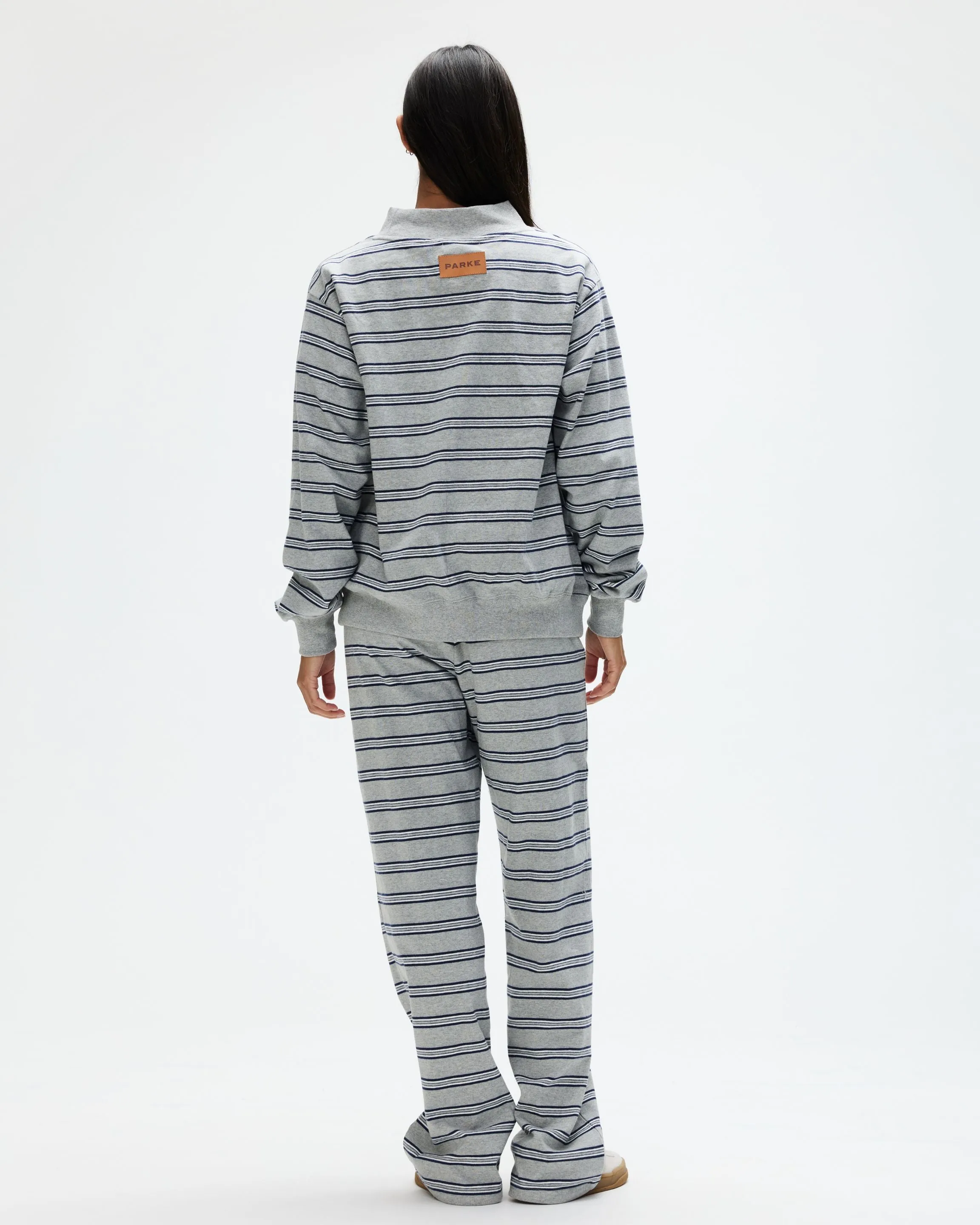 Striped Mockneck Pullover - Core Stripe sold by Parke Official product image thumbnail 4
