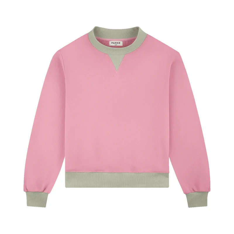Two Tone Classic Mockneck - Conch + Seafoam made by Parke Official
