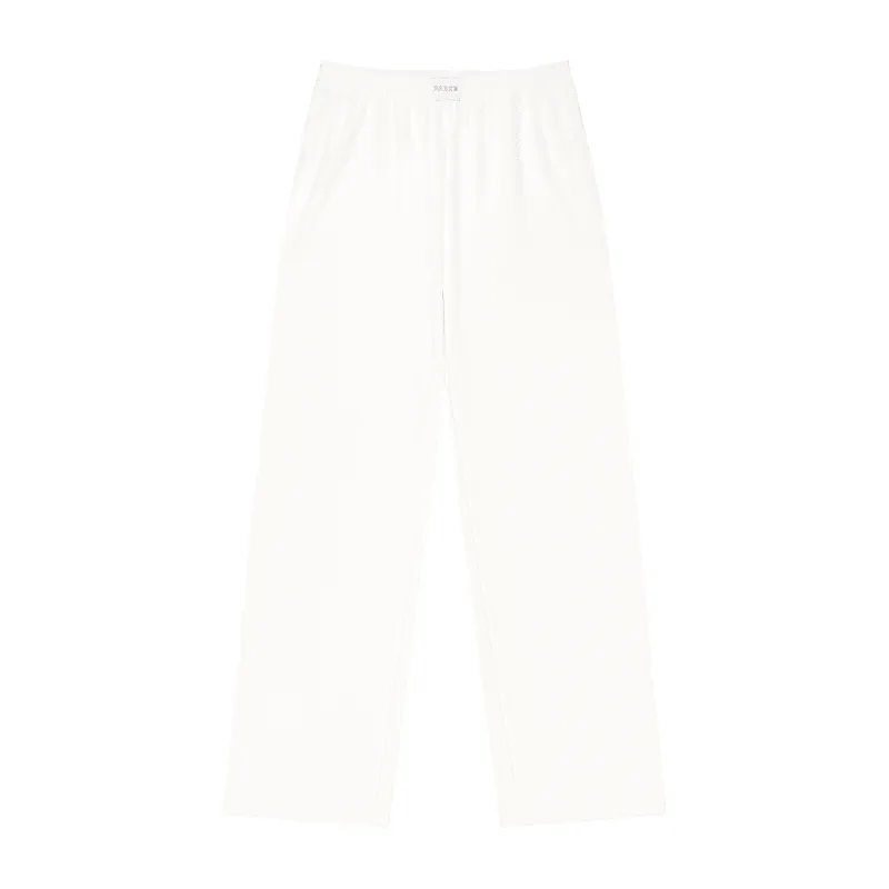 Towel Terry Boxer Sweatpants - White made by Parke Official