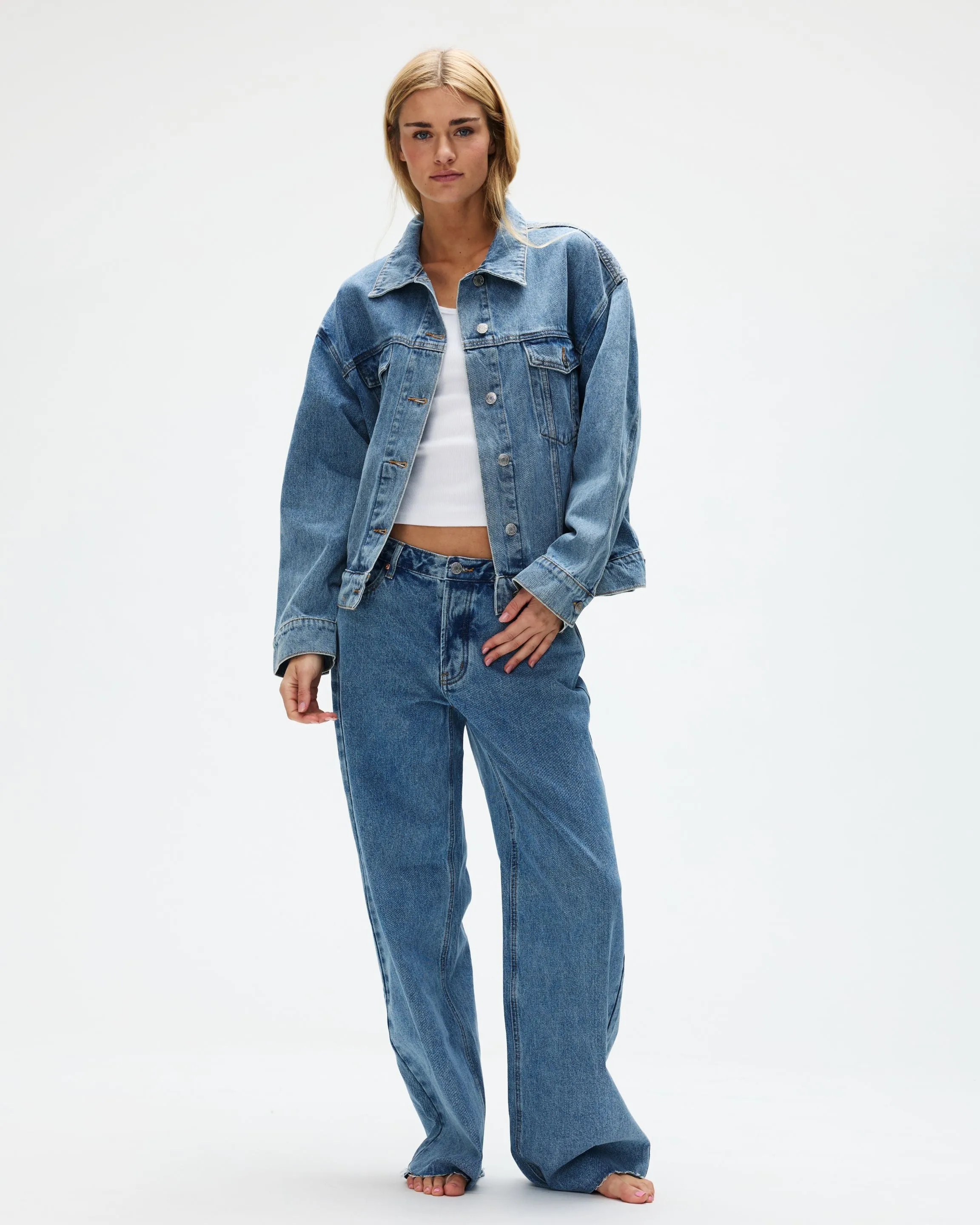 Oversized Denim Jacket - Vintage Wash sold by Parke Official product image thumbnail 2
