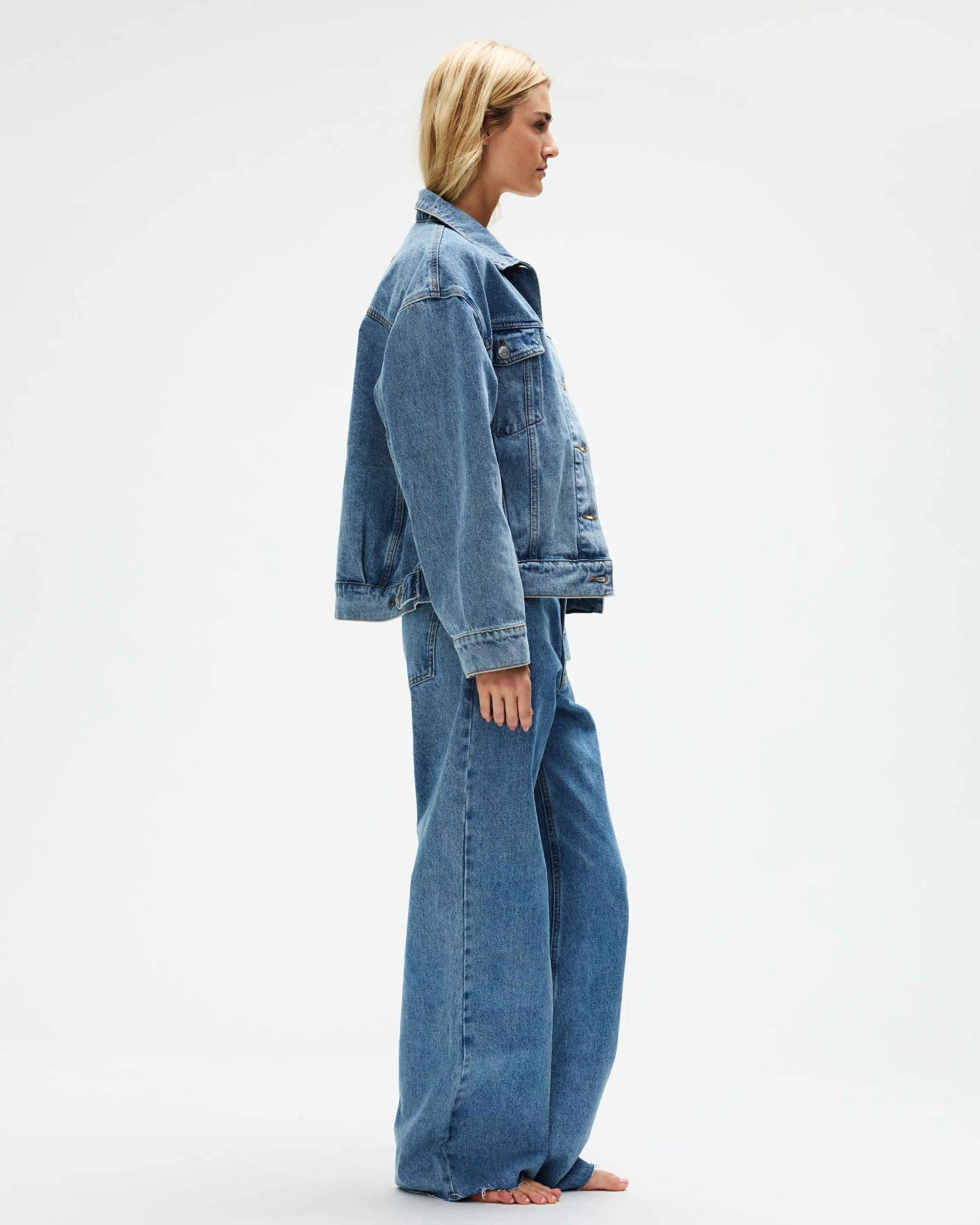 Oversized Denim Jacket - Vintage Wash sold by Parke Official product image thumbnail 3