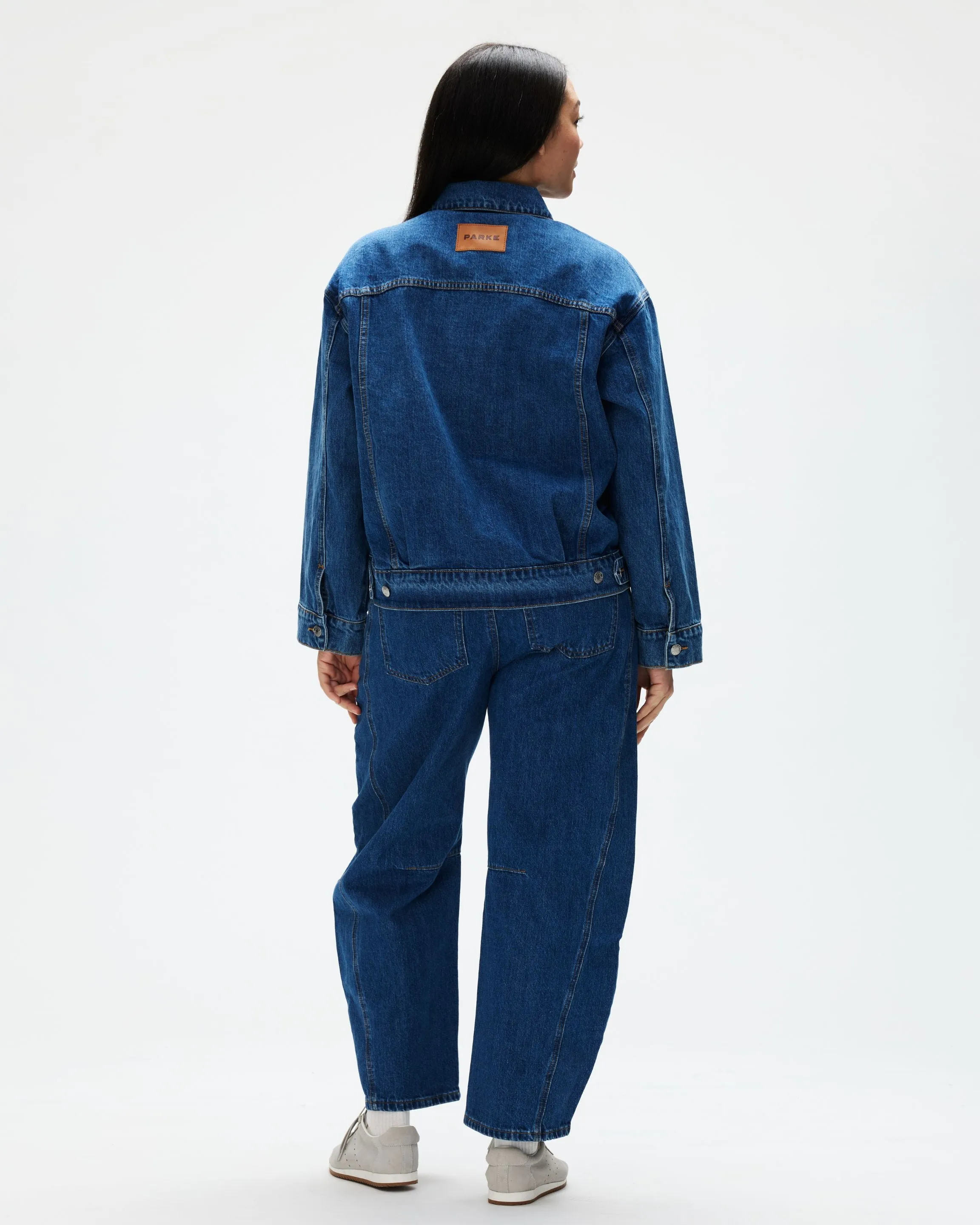 Oversized Denim Jacket - Medium Wash sold by Parke Official product image thumbnail 4