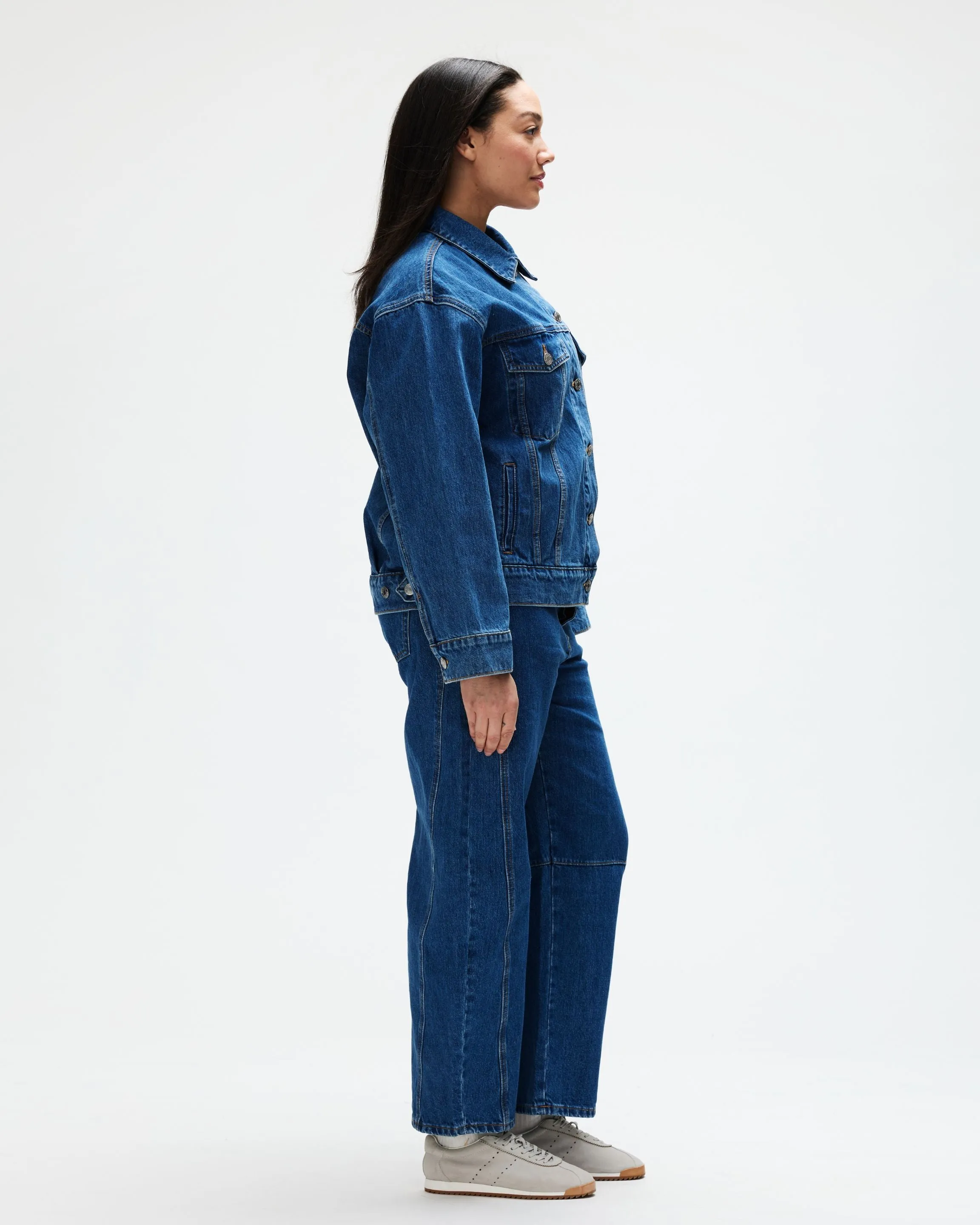 Oversized Denim Jacket - Medium Wash sold by Parke Official product image thumbnail 3