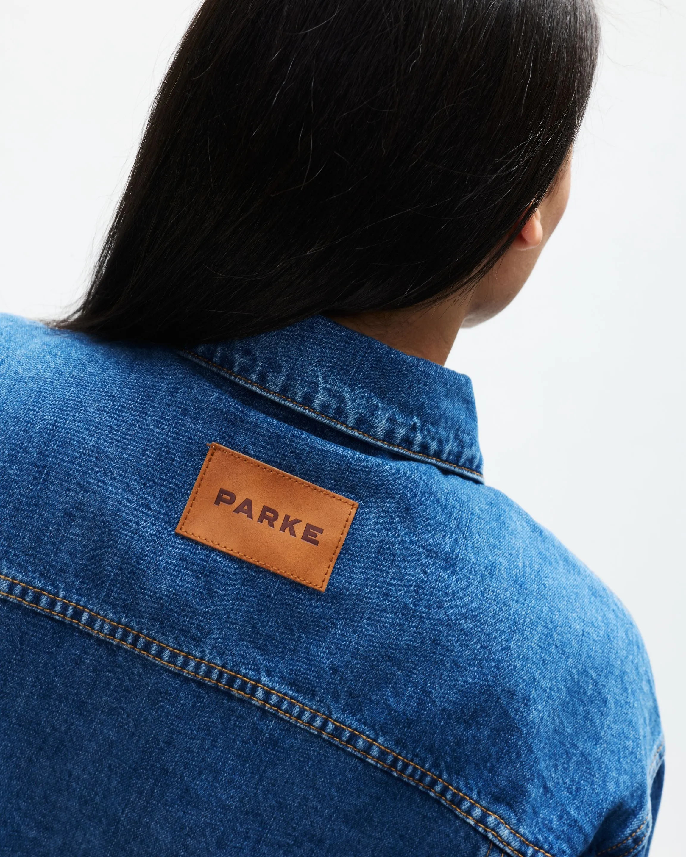 Oversized Denim Jacket - Medium Wash sold by Parke Official product image thumbnail 5