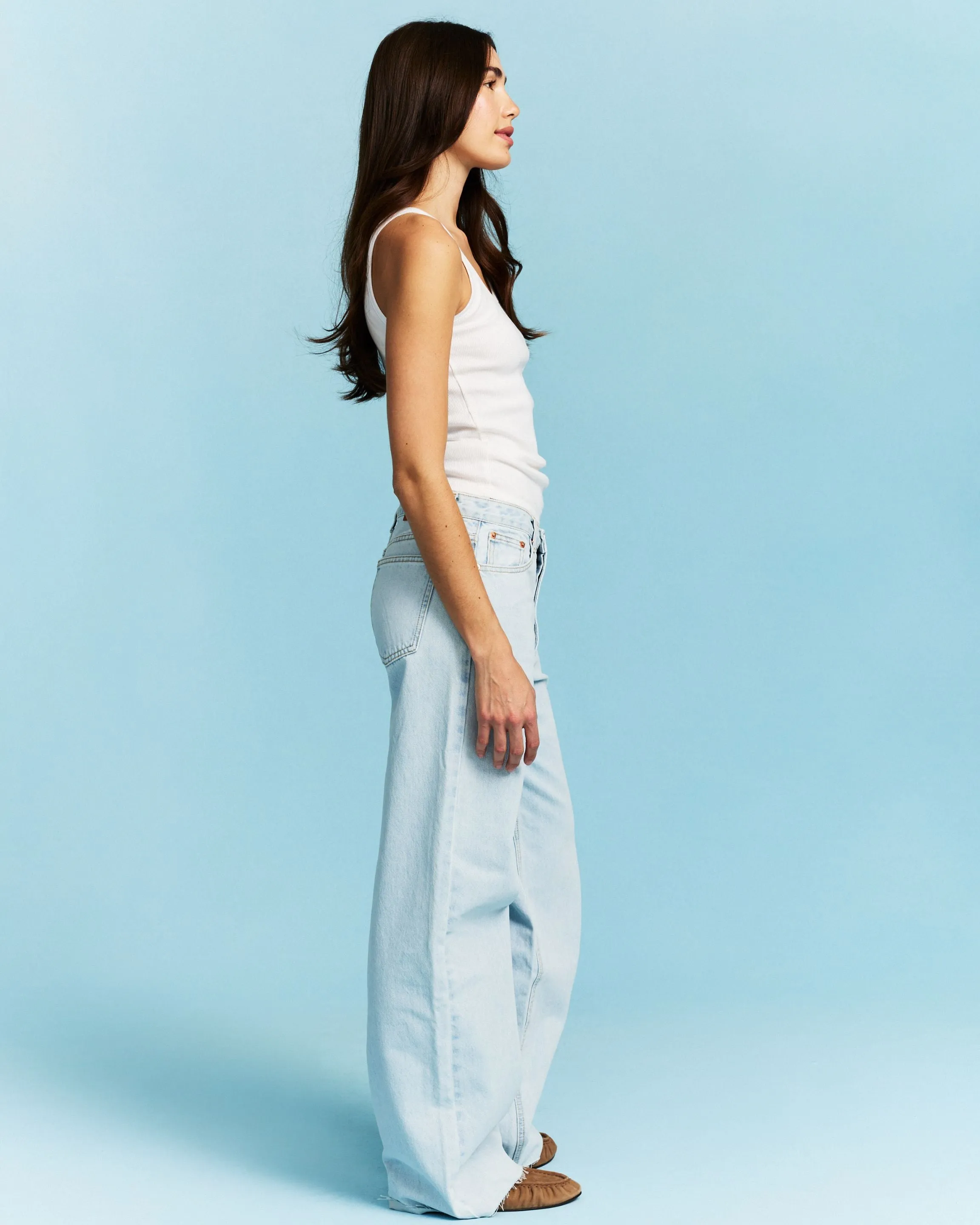 Low Rise Baggy Jeans - Light Wash sold by Parke Official product image thumbnail 4
