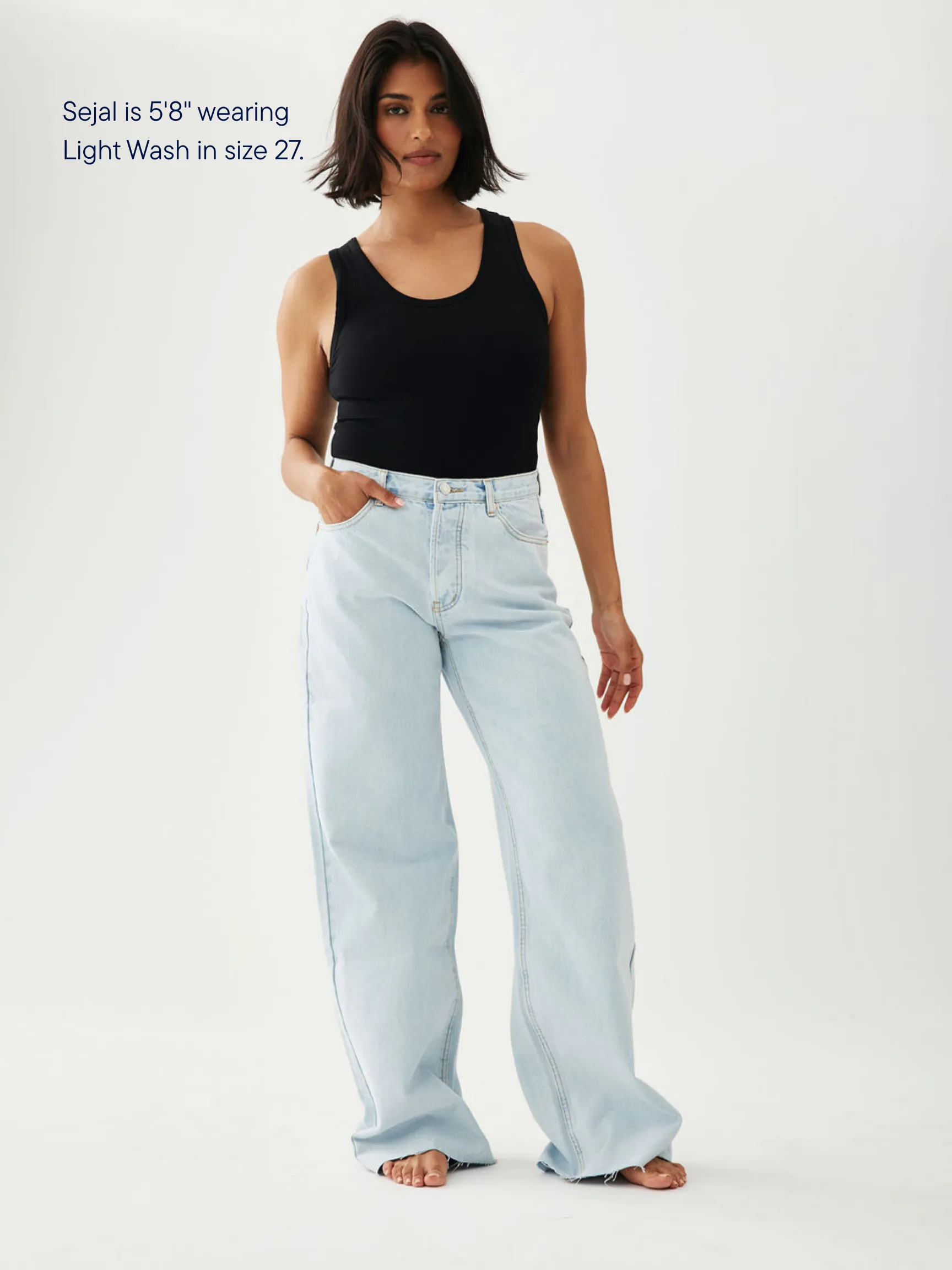 Low Rise Baggy Jeans - Light Wash sold by Parke Official product image thumbnail 2