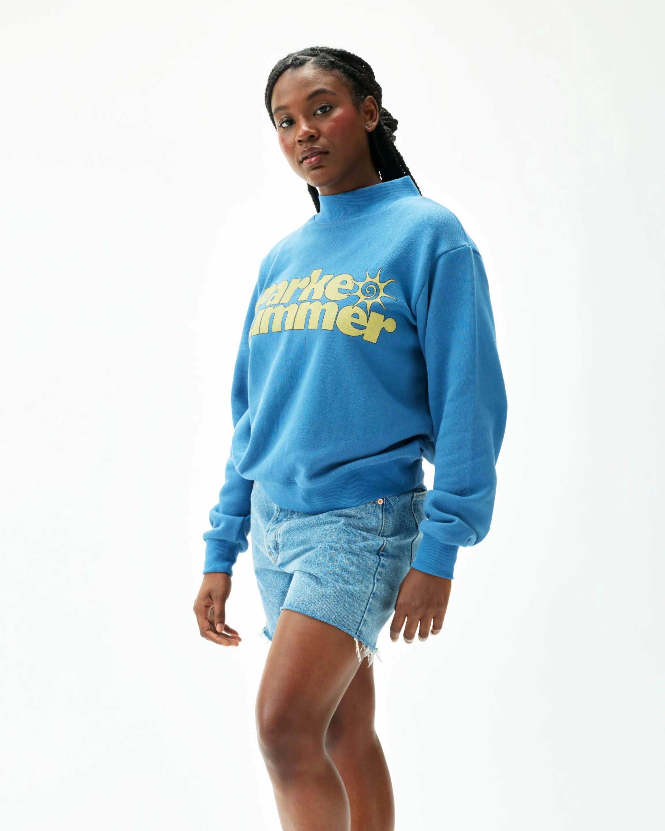 Graphic Mockneck - Washed Indigo sold by Parke Official product image thumbnail 3