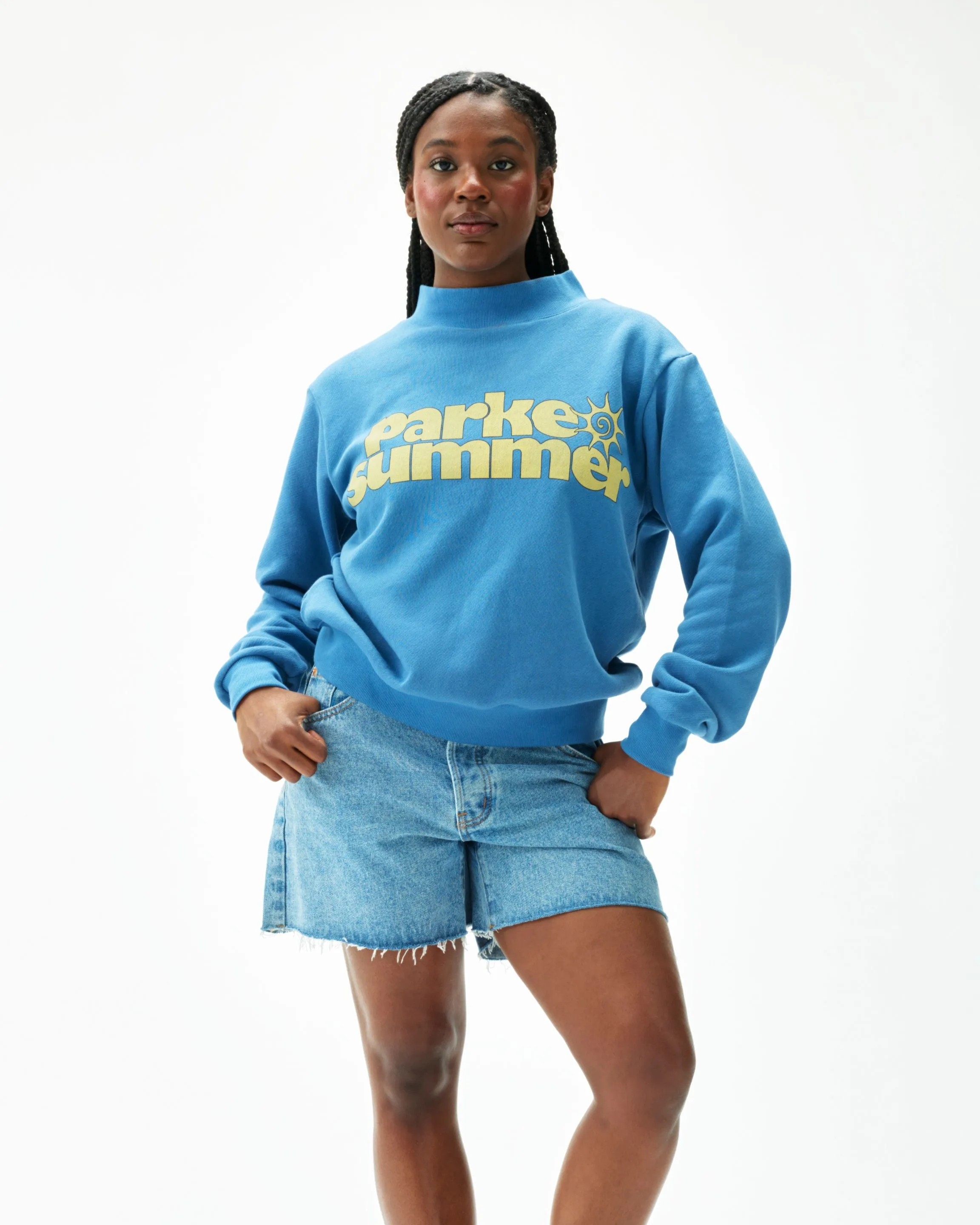 Graphic Mockneck - Washed Indigo sold by Parke Official product image thumbnail 2