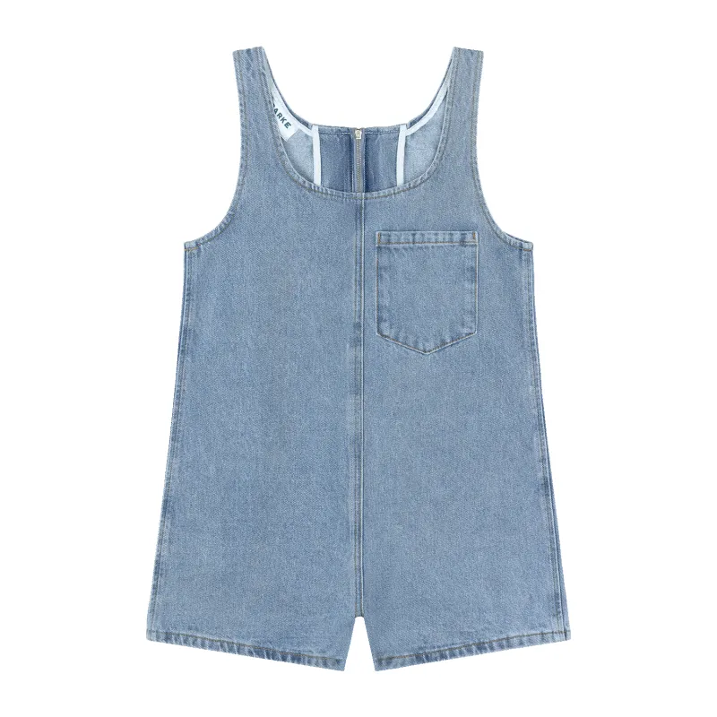 Tank Top Denim Romper - Vintage Wash made by Parke Official