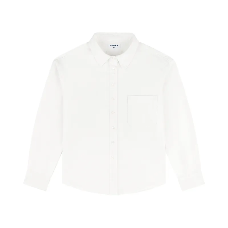 Long Sleeve Denim Shirt - White made by Parke Official