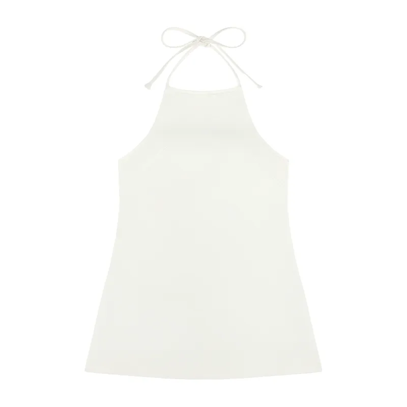 Halter Dress - White made by Parke Official
