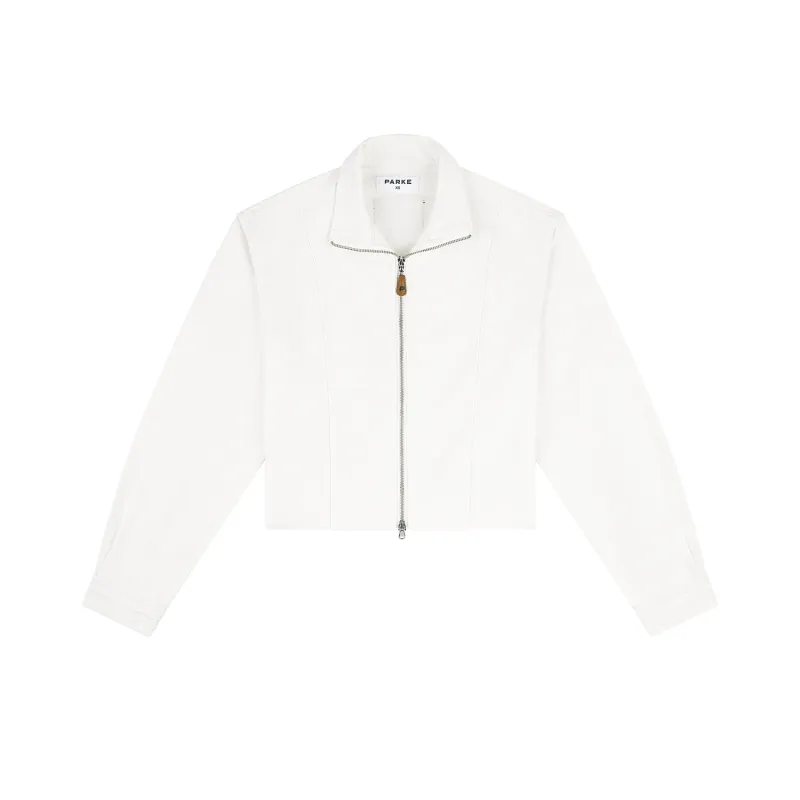Slim Fit Jacket - White made by Parke Official