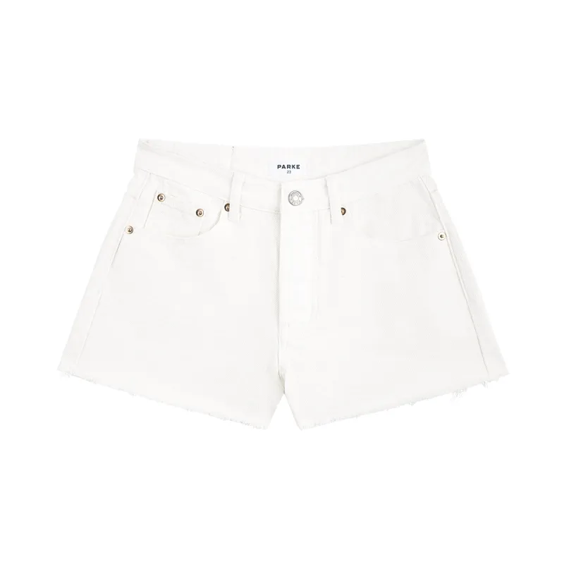 Cut Off Shorts - White made by Parke Official