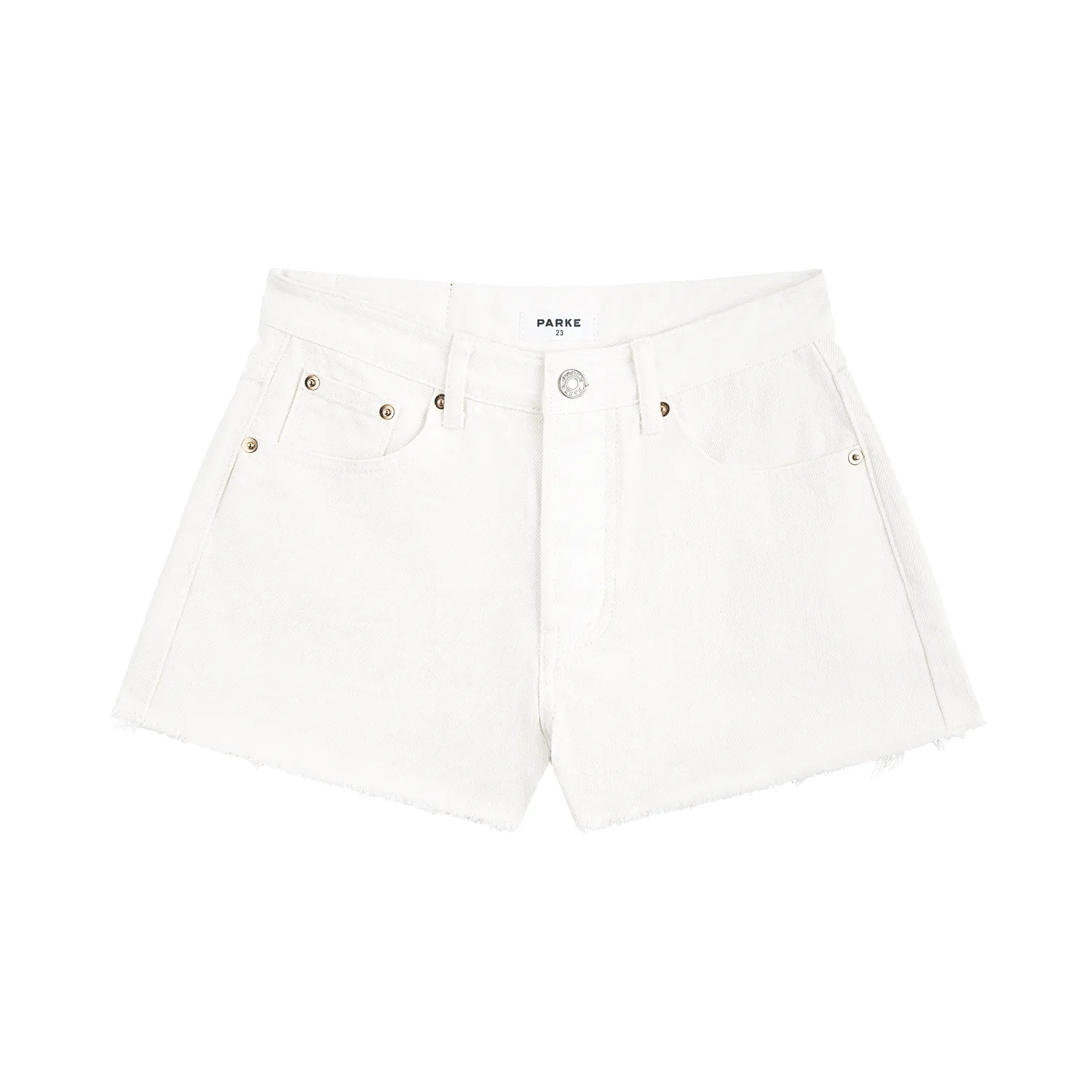 Cut Off Shorts - White sold by Parke Official