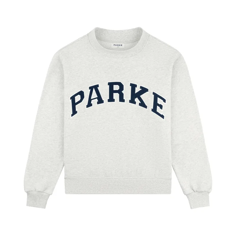 Heritage Parke OG Varsity Mockneck - Heather Grey + Denim made by Parke Official