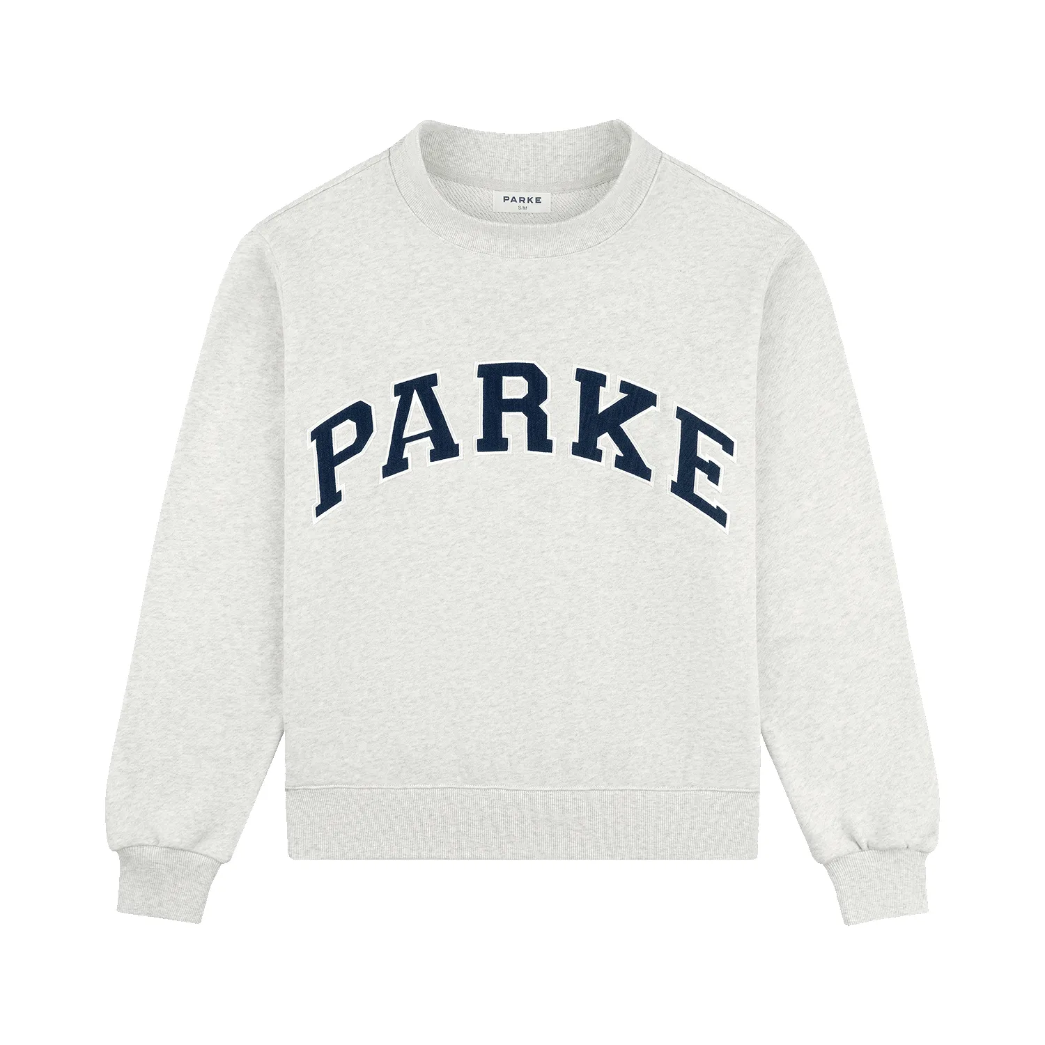 Heritage Parke OG Varsity Mockneck - Heather Grey + Denim sold by Parke Official