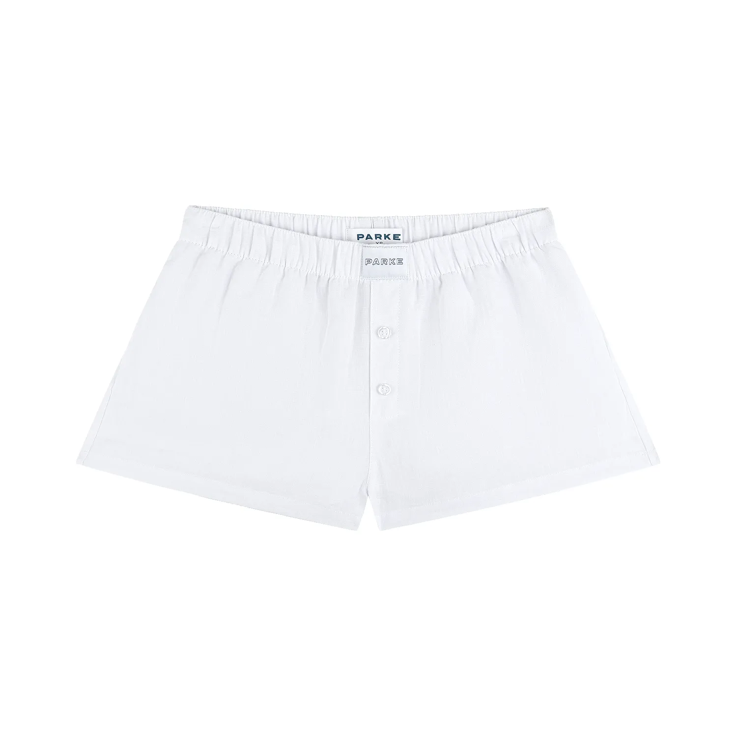 Linen Boxer Short - White sold by Parke Official