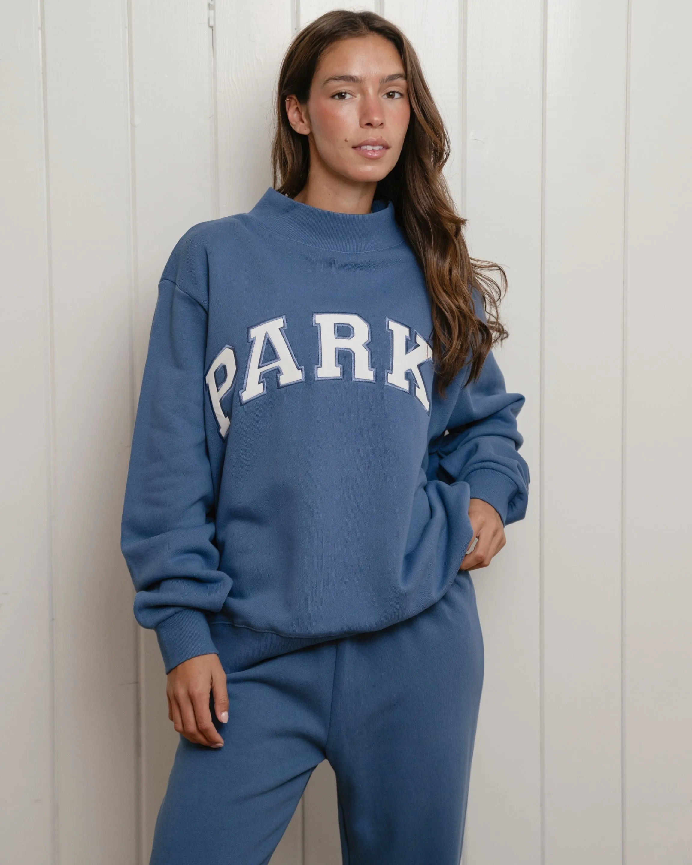 Varsity Mockneck - Washed Indigo sold by Parke Official product image thumbnail 2