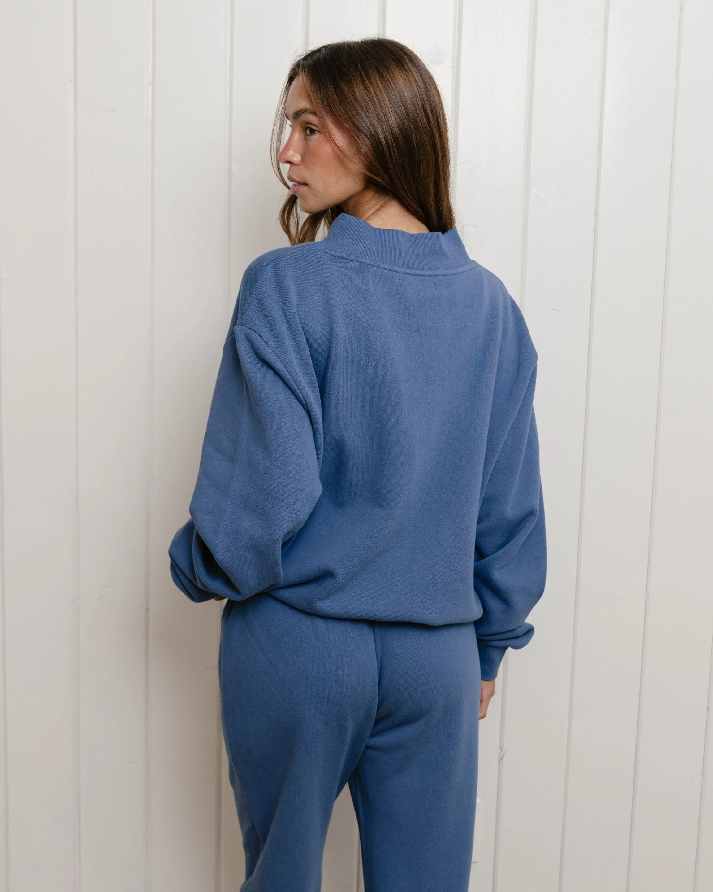 Varsity Mockneck - Washed Indigo sold by Parke Official product image thumbnail 4