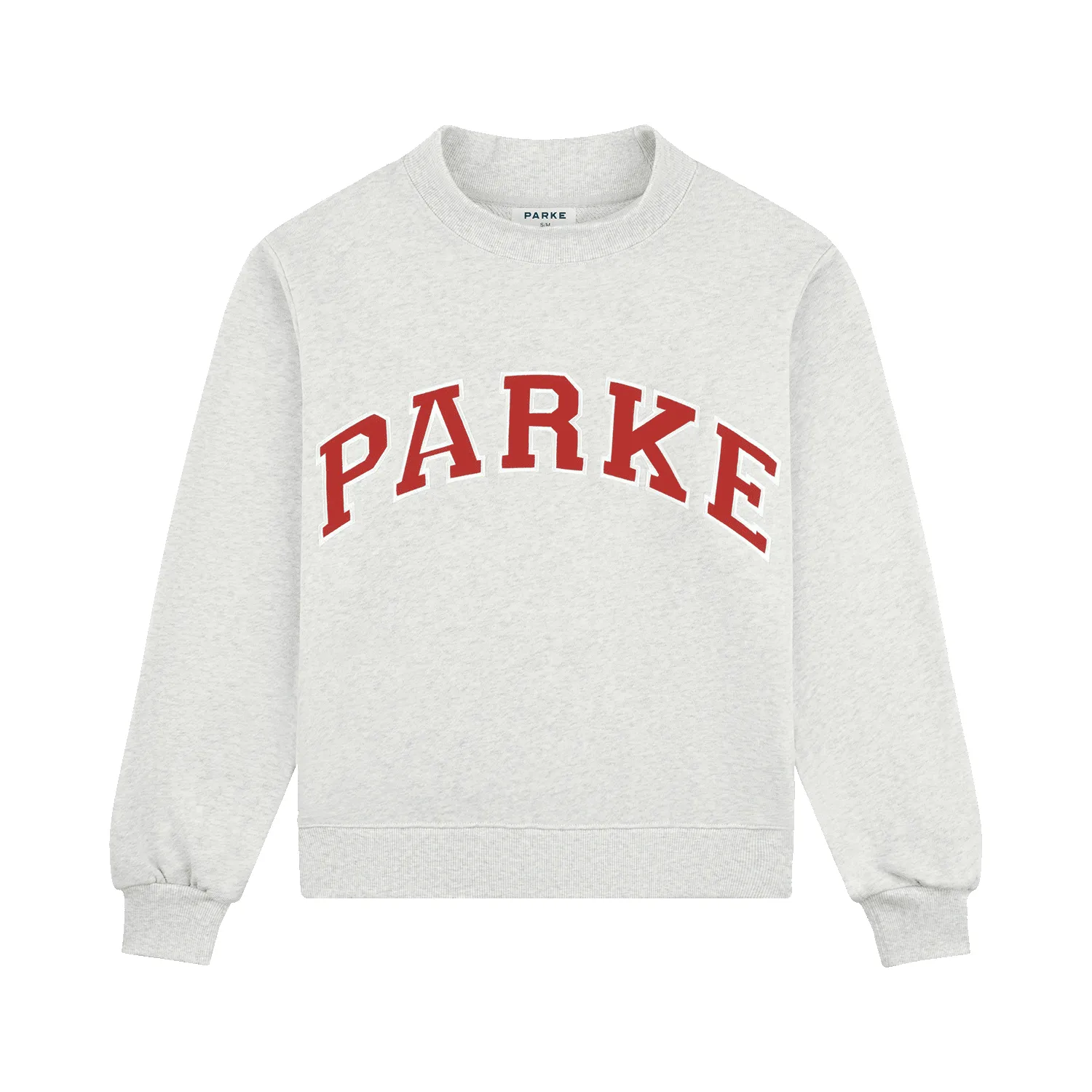 Sailboat Varsity Mockneck - Heather Grey + Sail sold by Parke Official