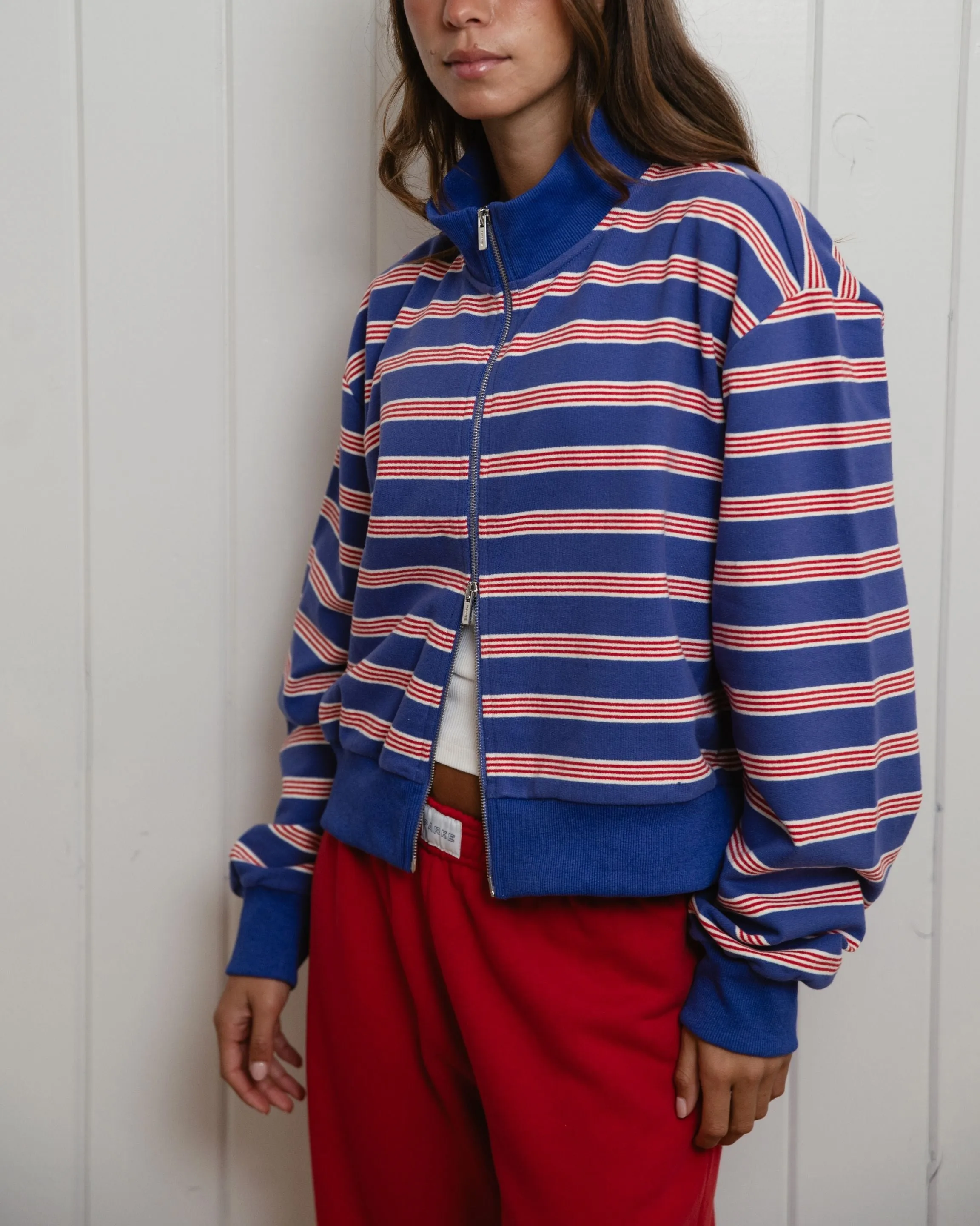Zip Up Mockneck - Sailor Stripe sold by Parke Official product image thumbnail 2