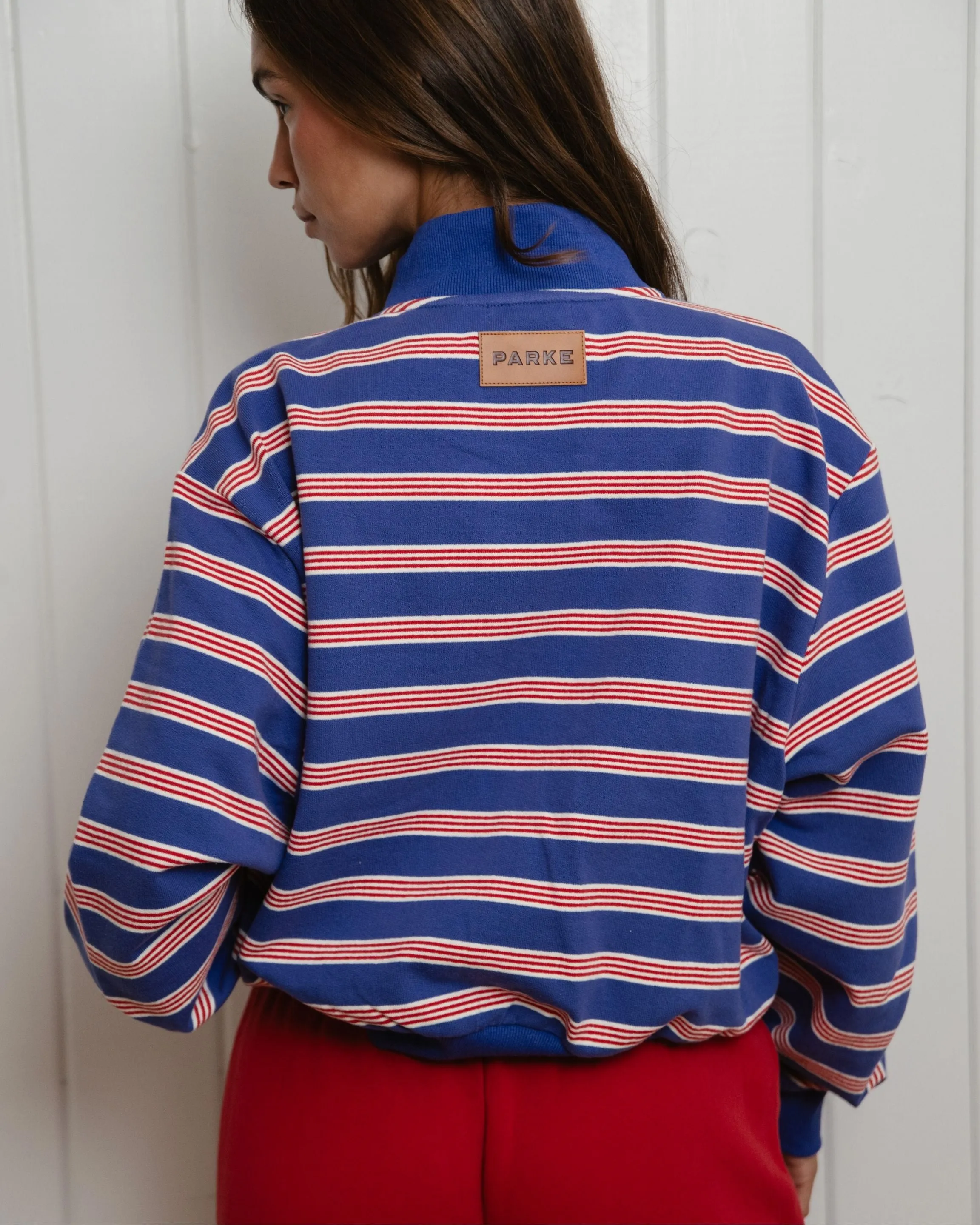 Zip Up Mockneck - Sailor Stripe sold by Parke Official product image thumbnail 4