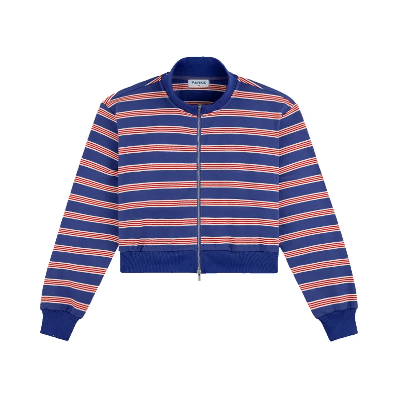 Zip Up Mockneck - Sailor Stripe made by Parke Official