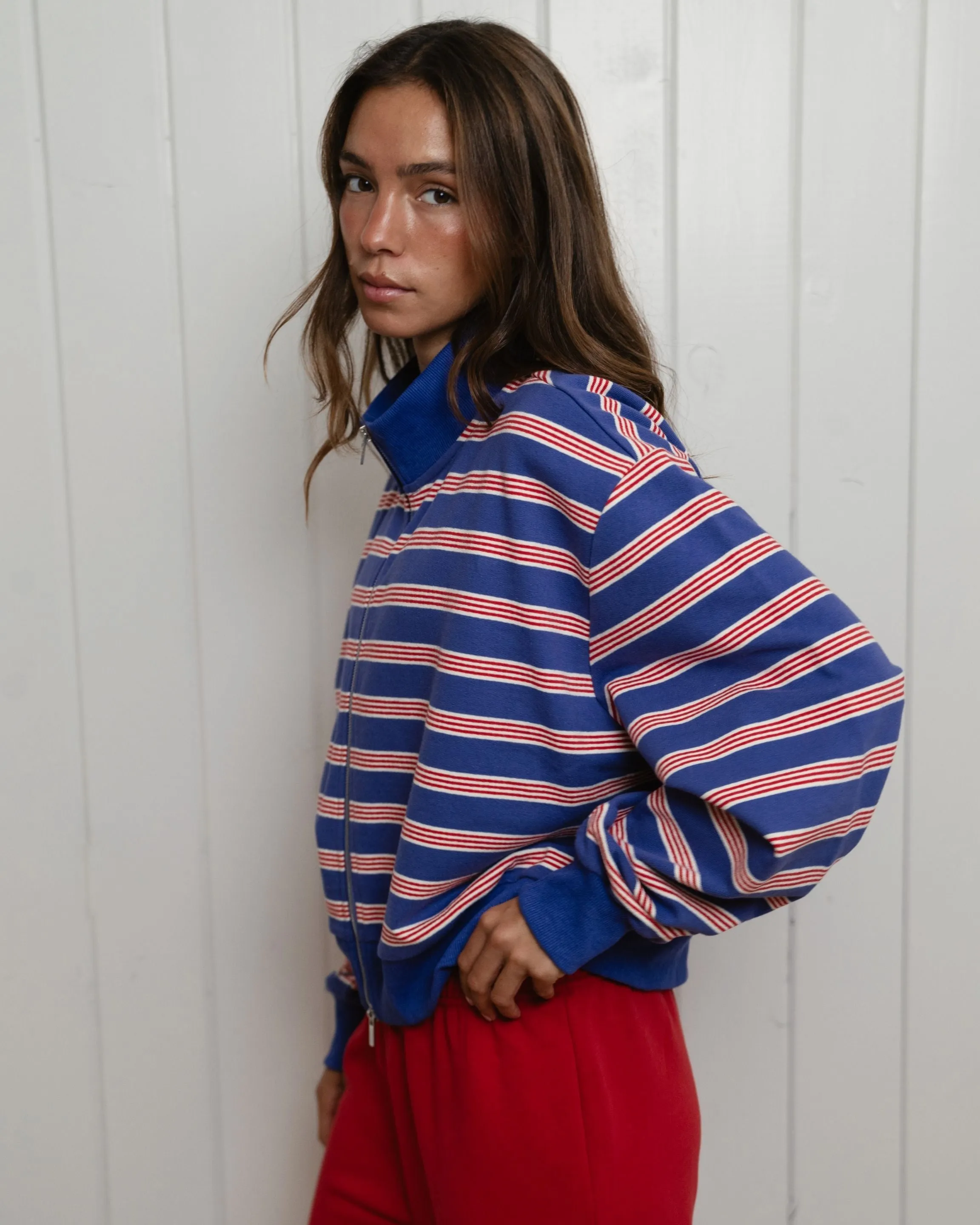 Zip Up Mockneck - Sailor Stripe sold by Parke Official product image thumbnail 3