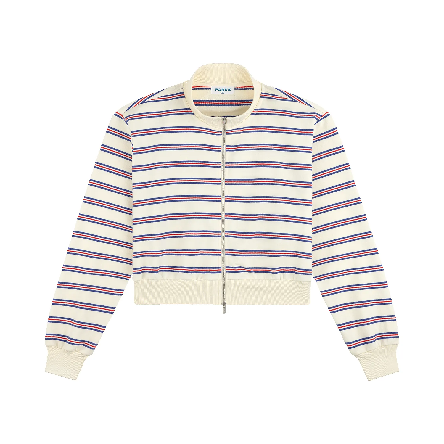 Zip Up Mockneck - Anchor Stripe sold by Parke Official