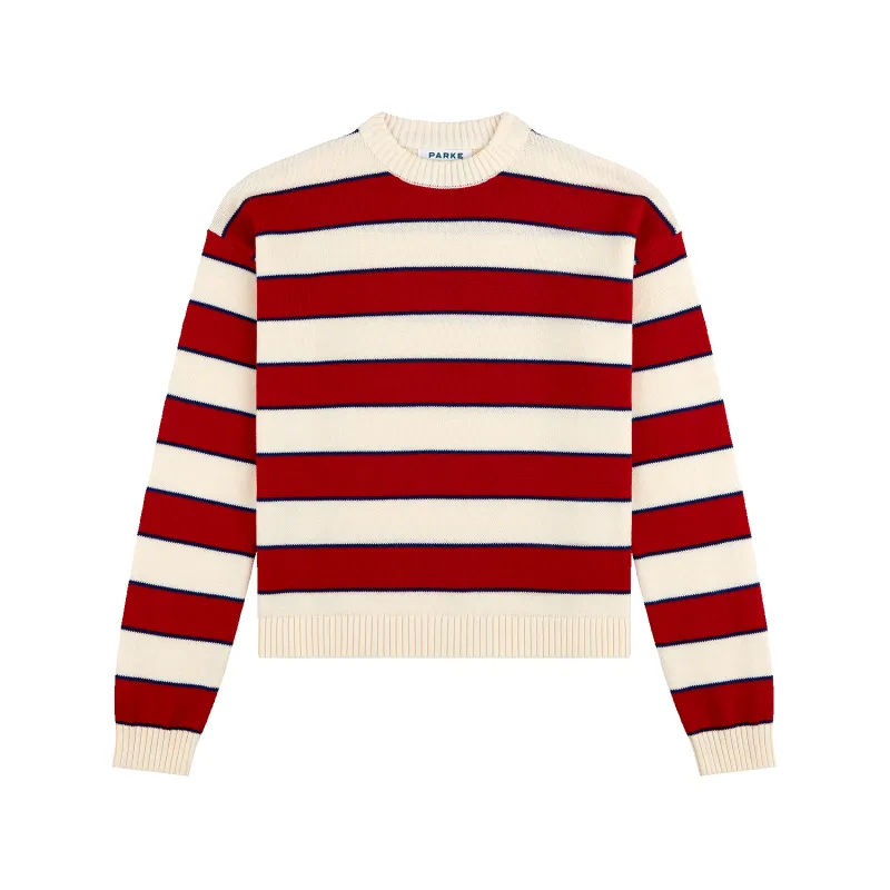 Cotton Sweater - Lighthouse Stripe made by Parke Official