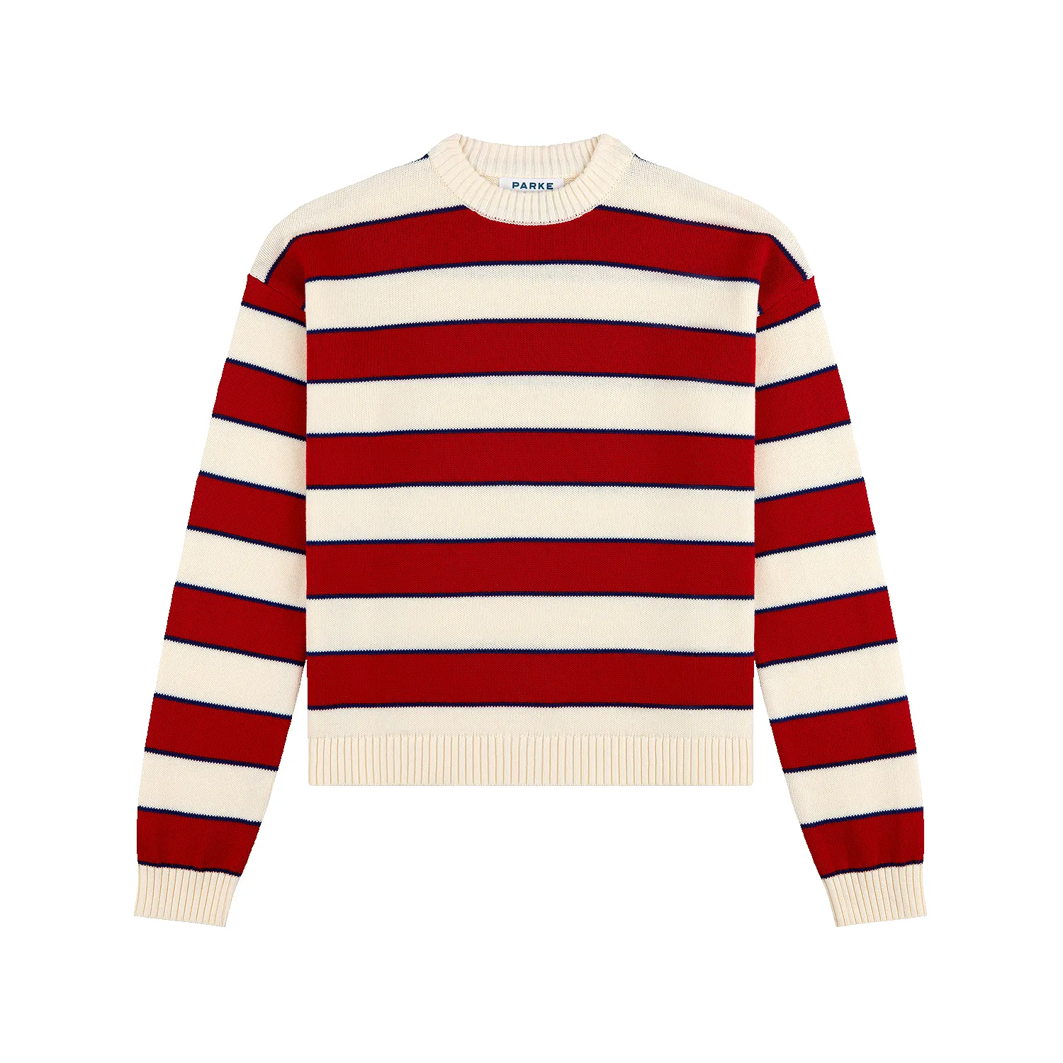 Cotton Sweater - Lighthouse Stripe sold by Parke Official