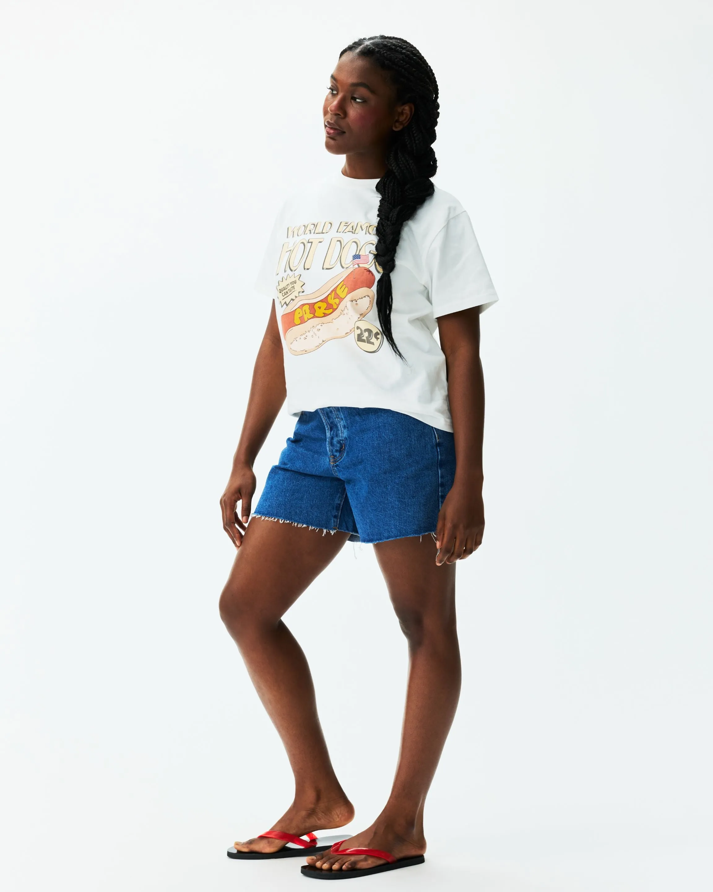 Hot Dog Graphic Tee - White sold by Parke Official product image thumbnail 3