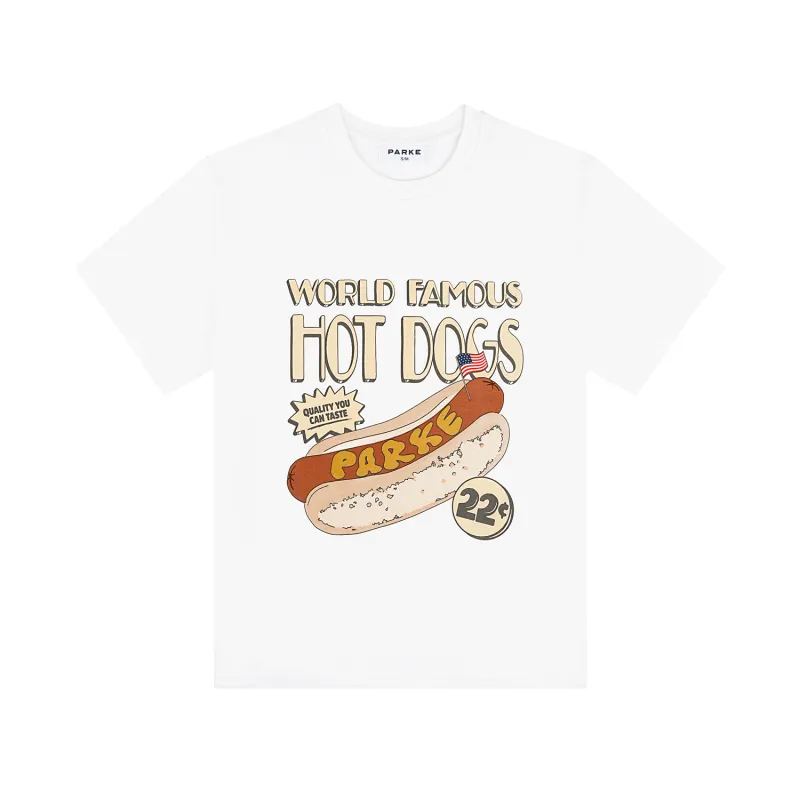 Hot Dog Graphic Tee - White made by Parke Official