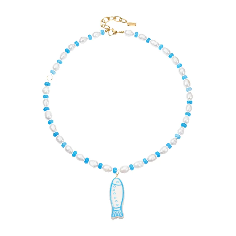 Beaded Fish Necklace - LT made by Parke Official