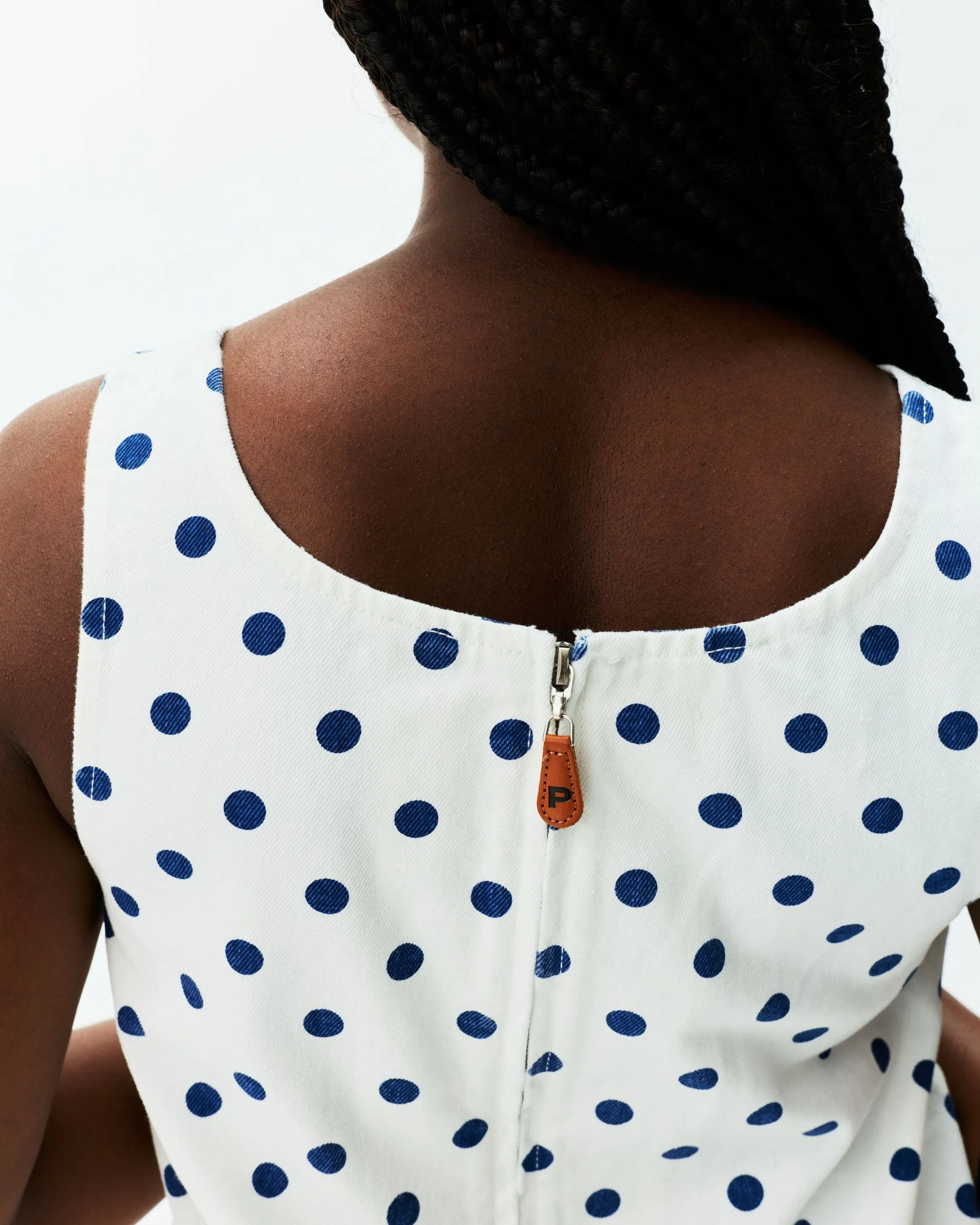 Polka Dot Mini Dress - White Polka Dot sold by Parke Official product image thumbnail 5
