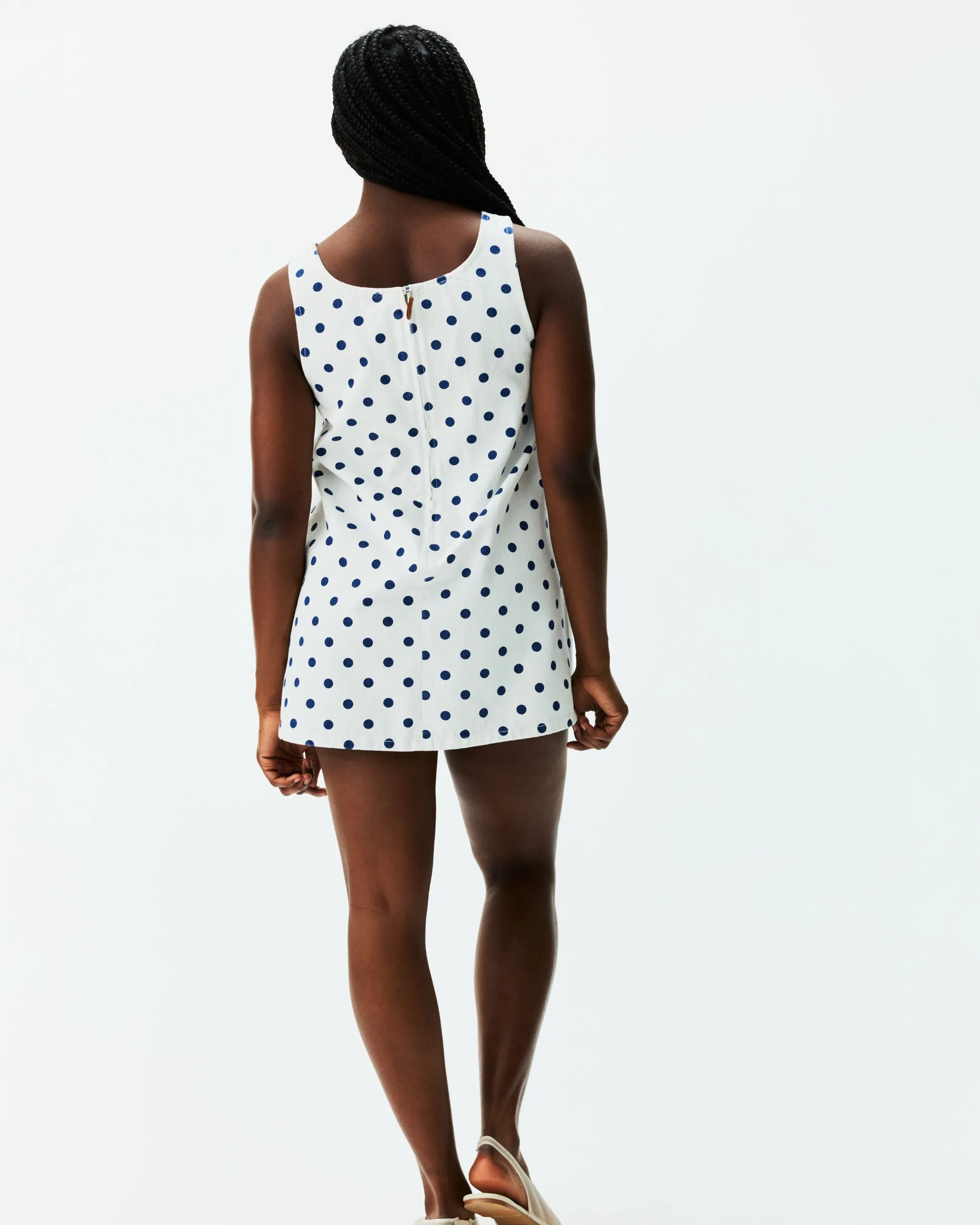 Polka Dot Mini Dress - White Polka Dot sold by Parke Official product image thumbnail 4