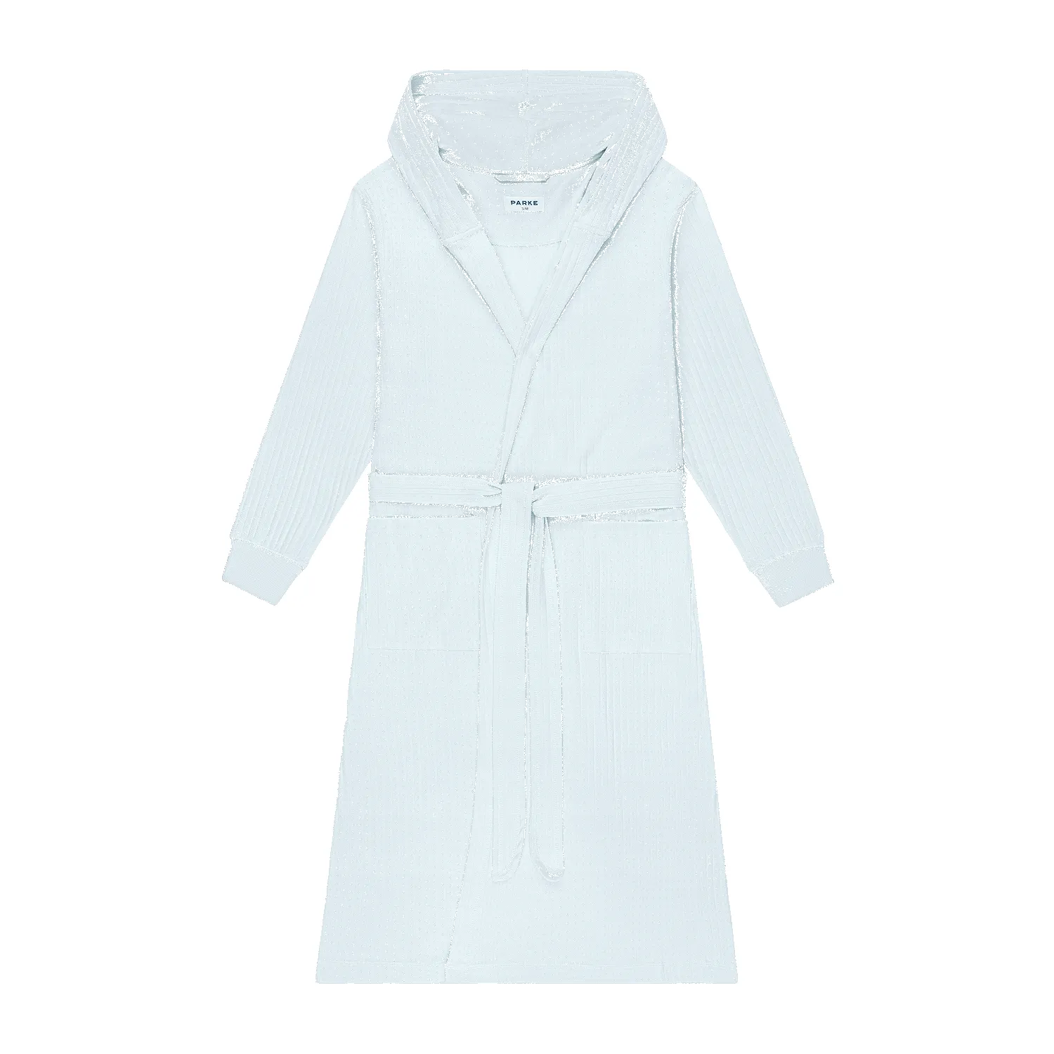 Pointelle Robe - Pale Blue sold by Parke Official