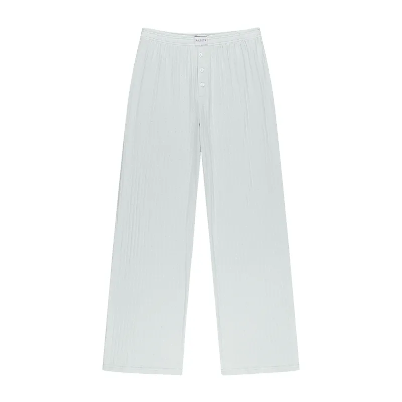 Pointelle Cotton Boxer Pants - Pale Blue made by Parke Official