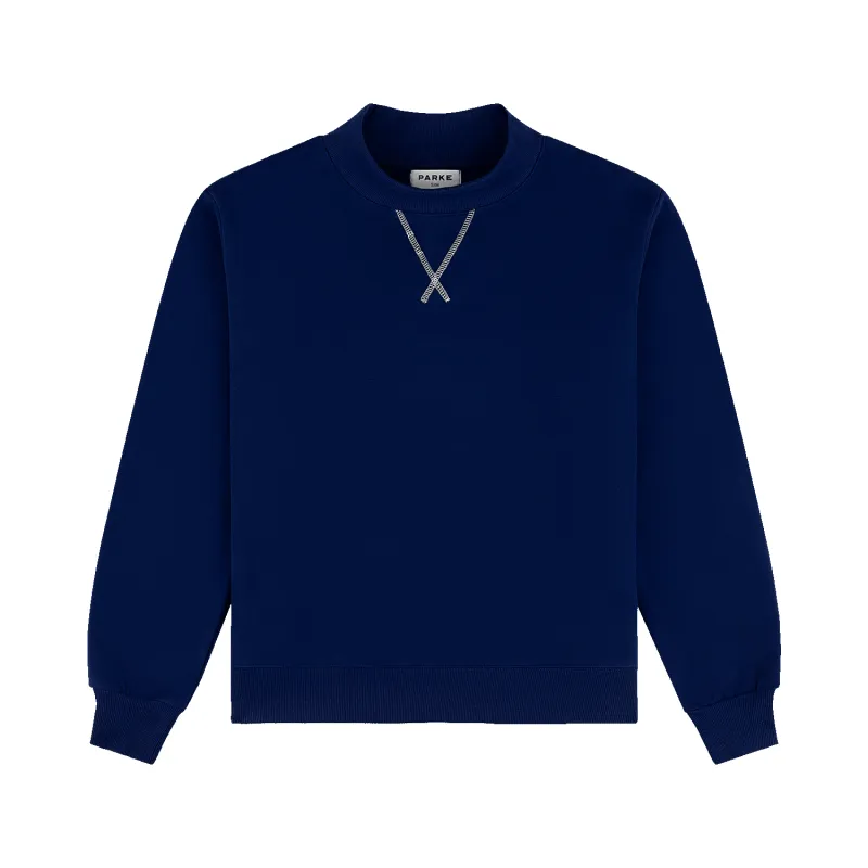 Classic Mockneck - Collegiate Blue made by Parke Official