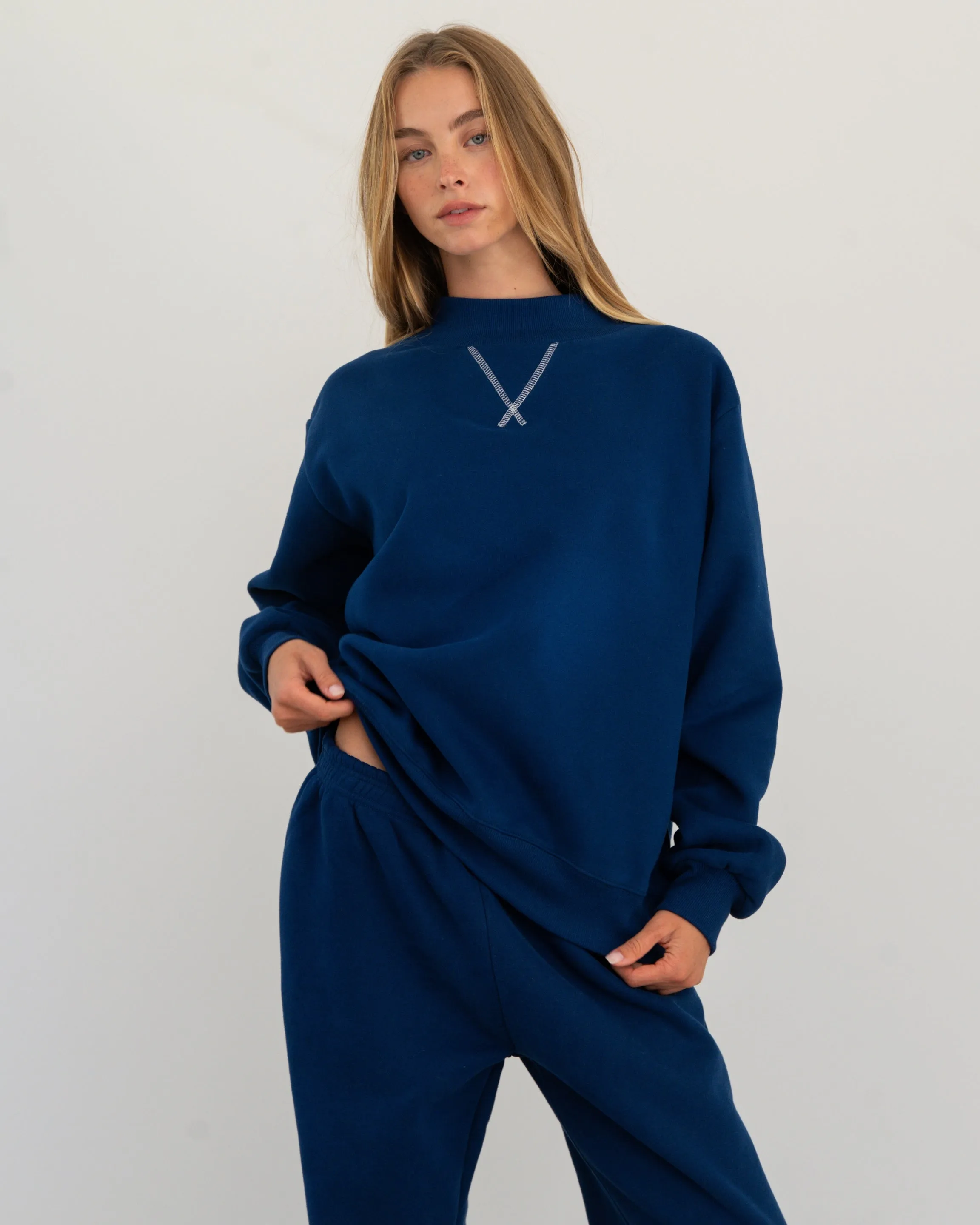 Classic Mockneck - Collegiate Blue sold by Parke Official product image thumbnail 2