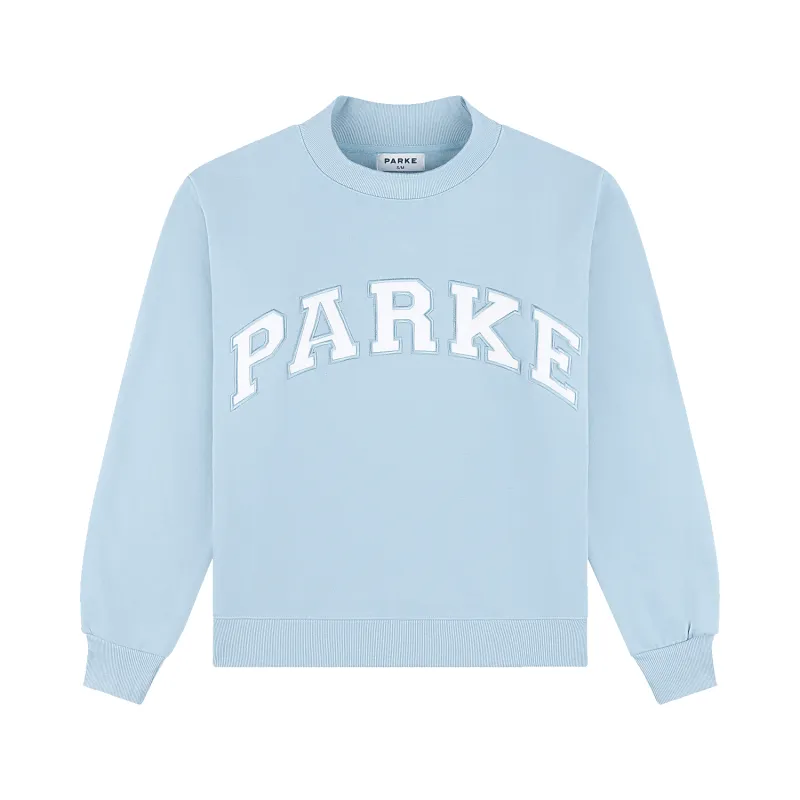 Varsity Mockneck - Powder Blue made by Parke Official