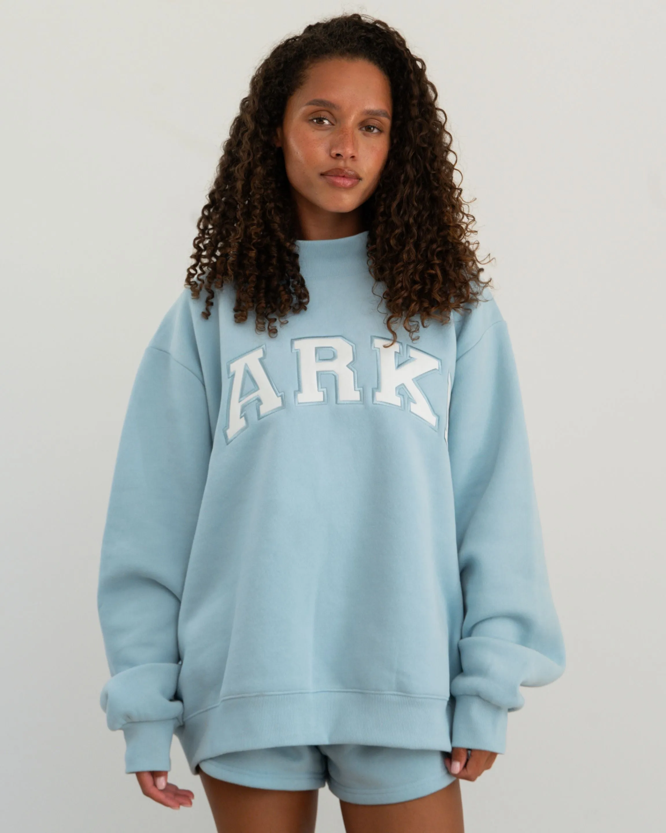 Varsity Mockneck - Powder Blue sold by Parke Official product image thumbnail 2