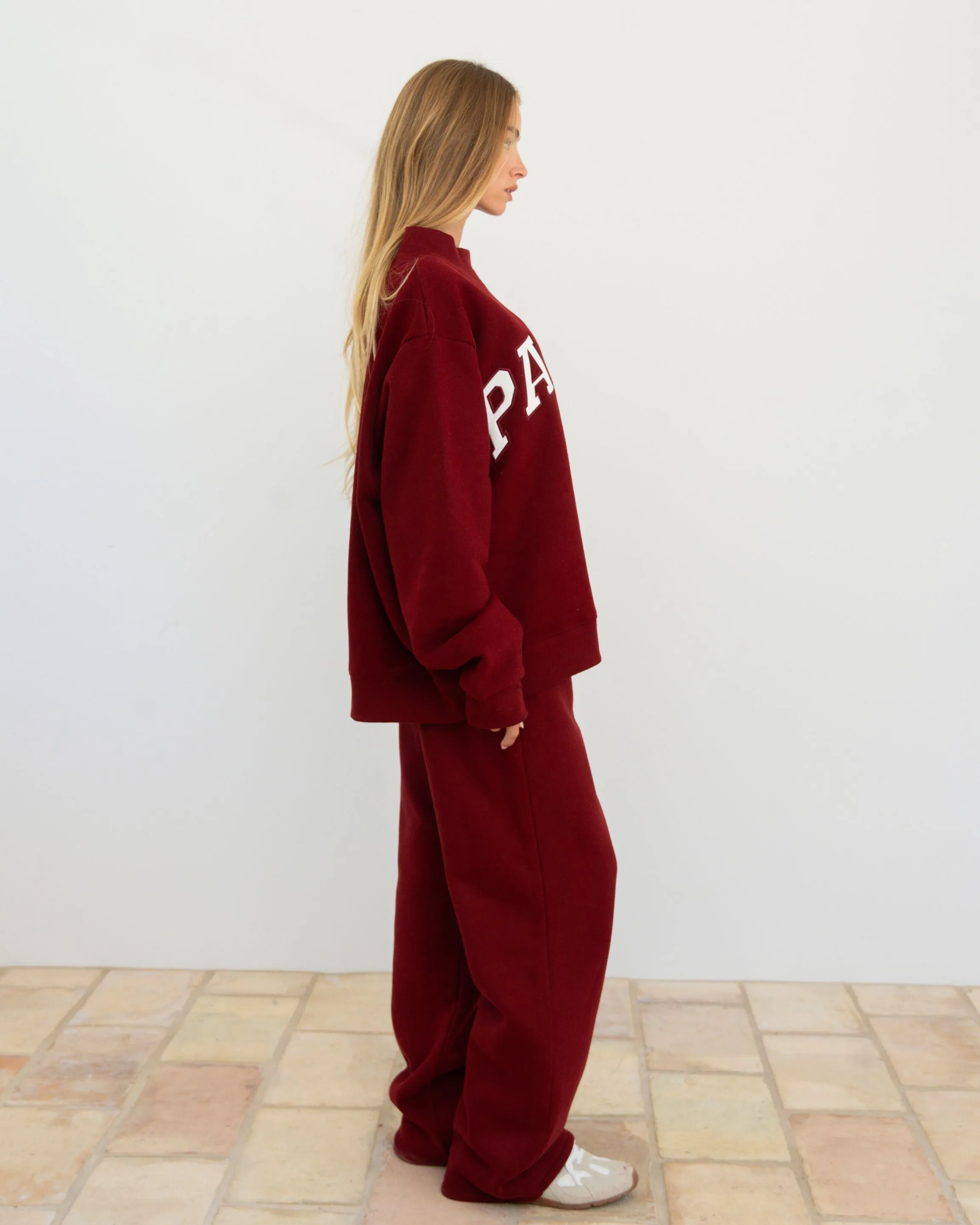 Varsity Mockneck - Maroon sold by Parke Official product image thumbnail 3