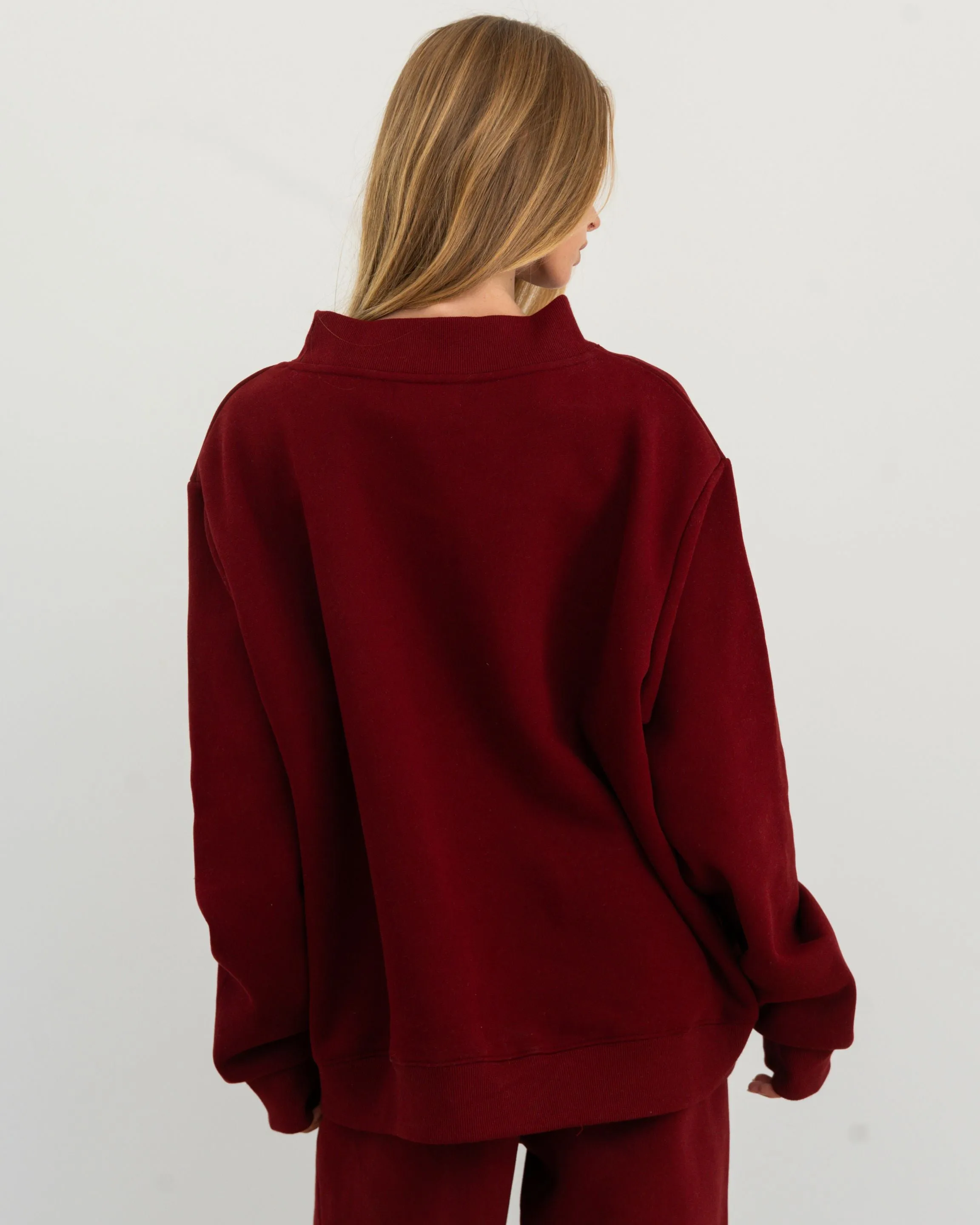 Varsity Mockneck - Maroon sold by Parke Official product image thumbnail 4