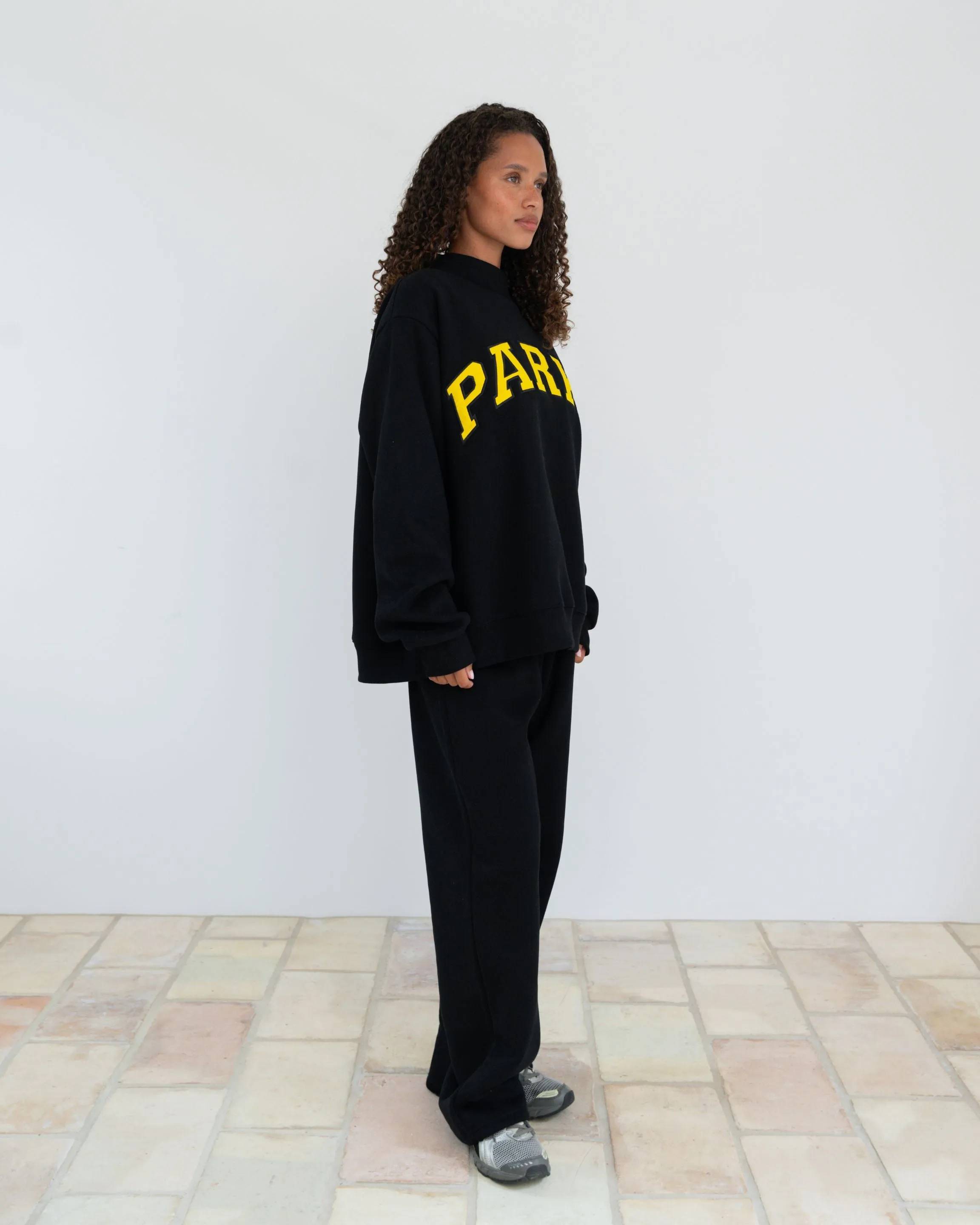 Varsity Mockneck - Black + Yellow sold by Parke Official product image thumbnail 3