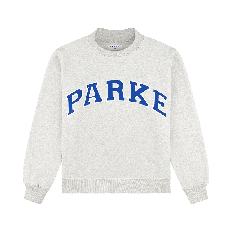 Varsity Mockneck - Classic Grey + Royal Blue made by Parke Official