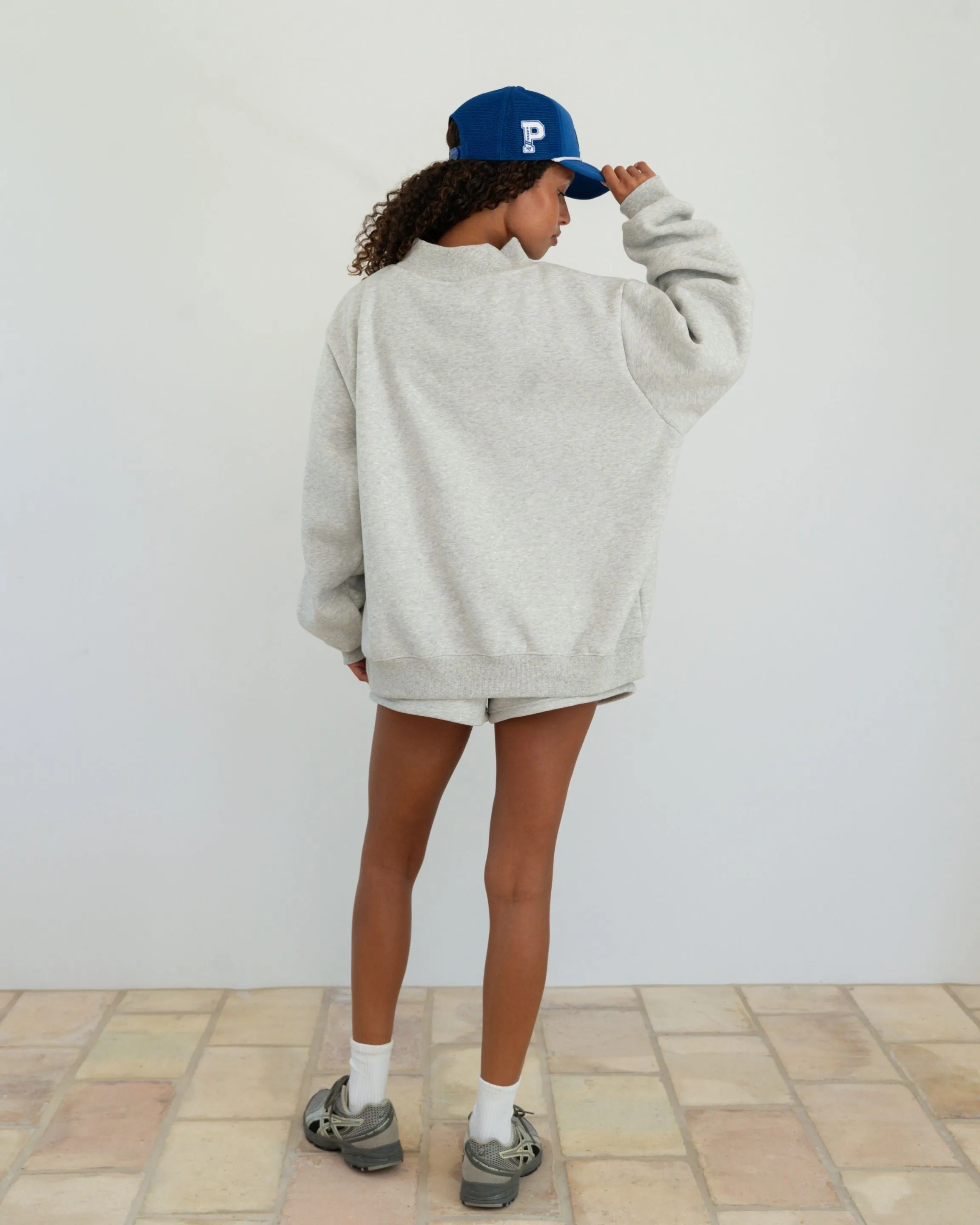 Varsity Mockneck - Classic Grey + Royal Blue sold by Parke Official product image thumbnail 4